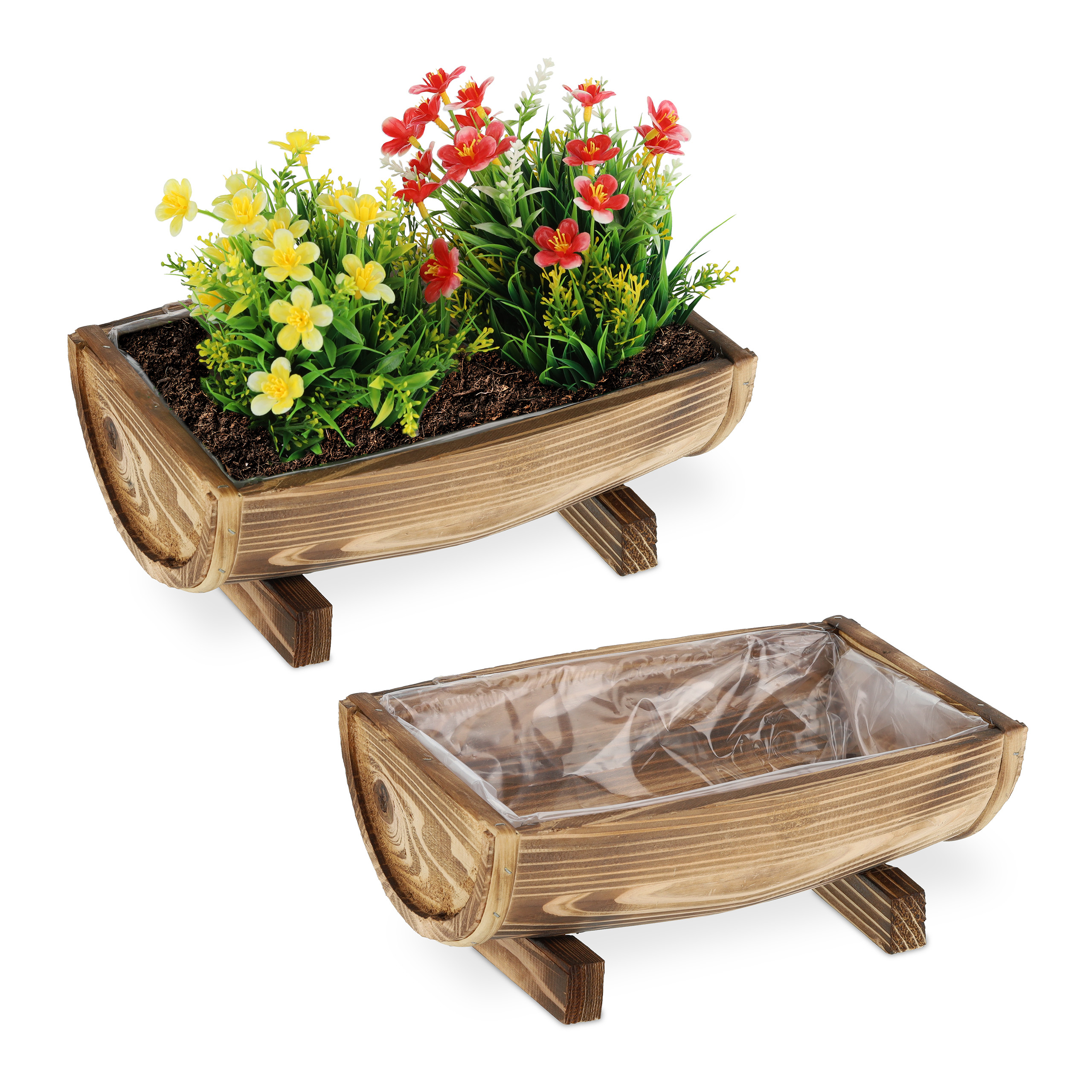 Blumenkasten Pflanzkbel Set Vintage Pflanzkasten wetterfest 2 Stck 520 g  | eBay