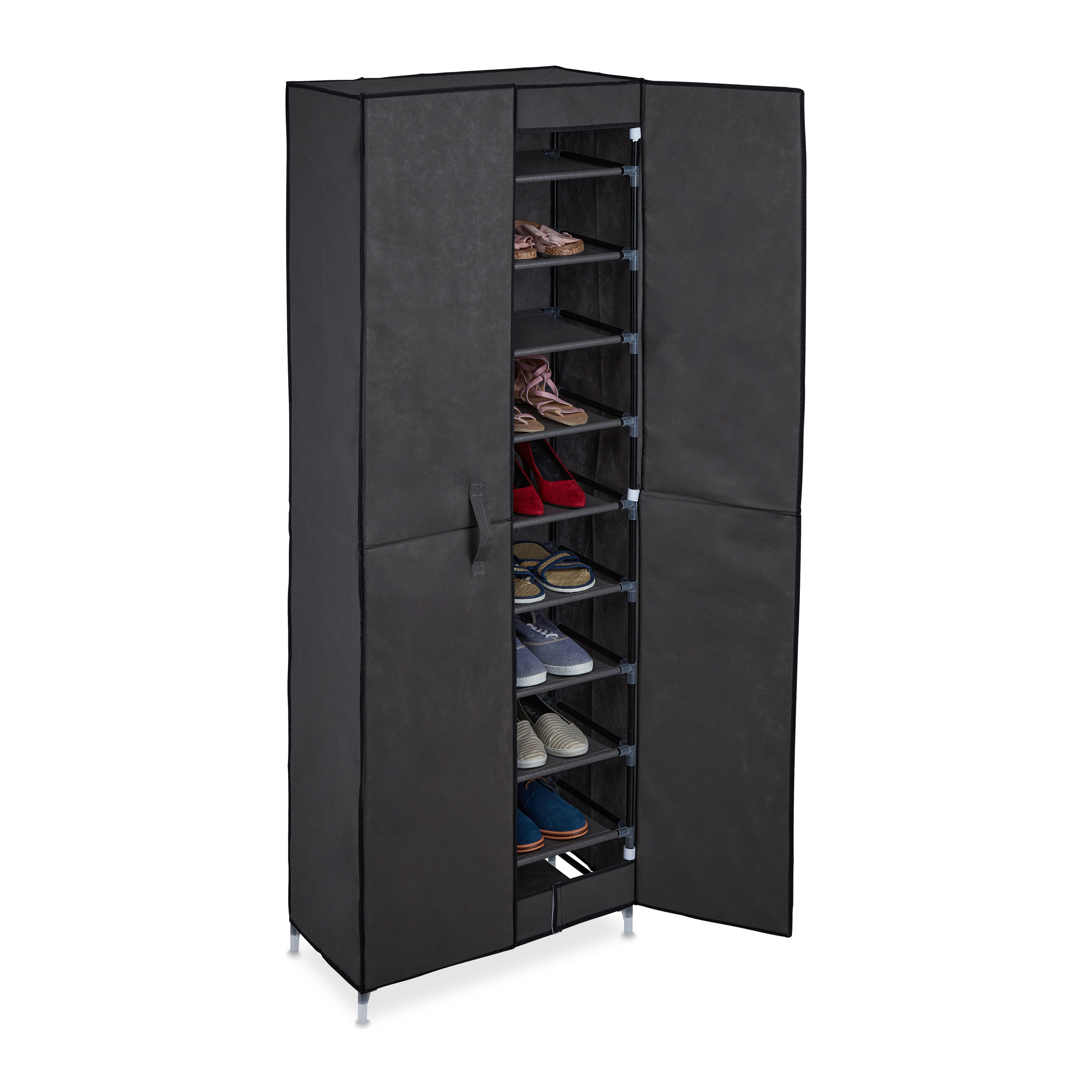 Schuhschrank Schuhregal Stoffschrank Schuhorganizer Schuhkommode 10 Fächer