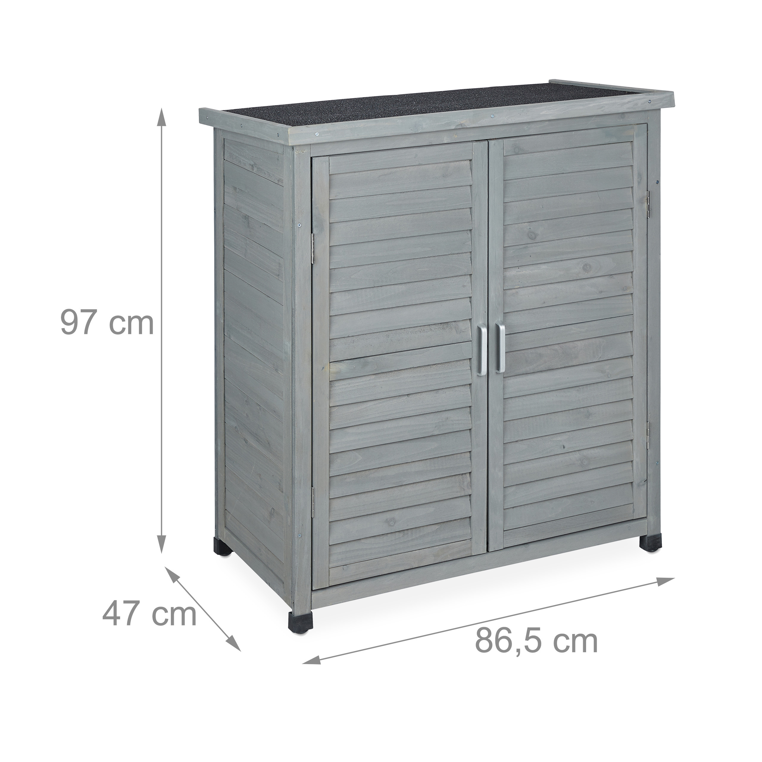 YNSHOP Meuble De Rangement Extérieur en Bois Massif Boîte De Rangement pour Outils De Jardin Abri De Jardin en Bois Résistant À La Pluie Meuble De Rangement pour Articles Divers pour Balcon