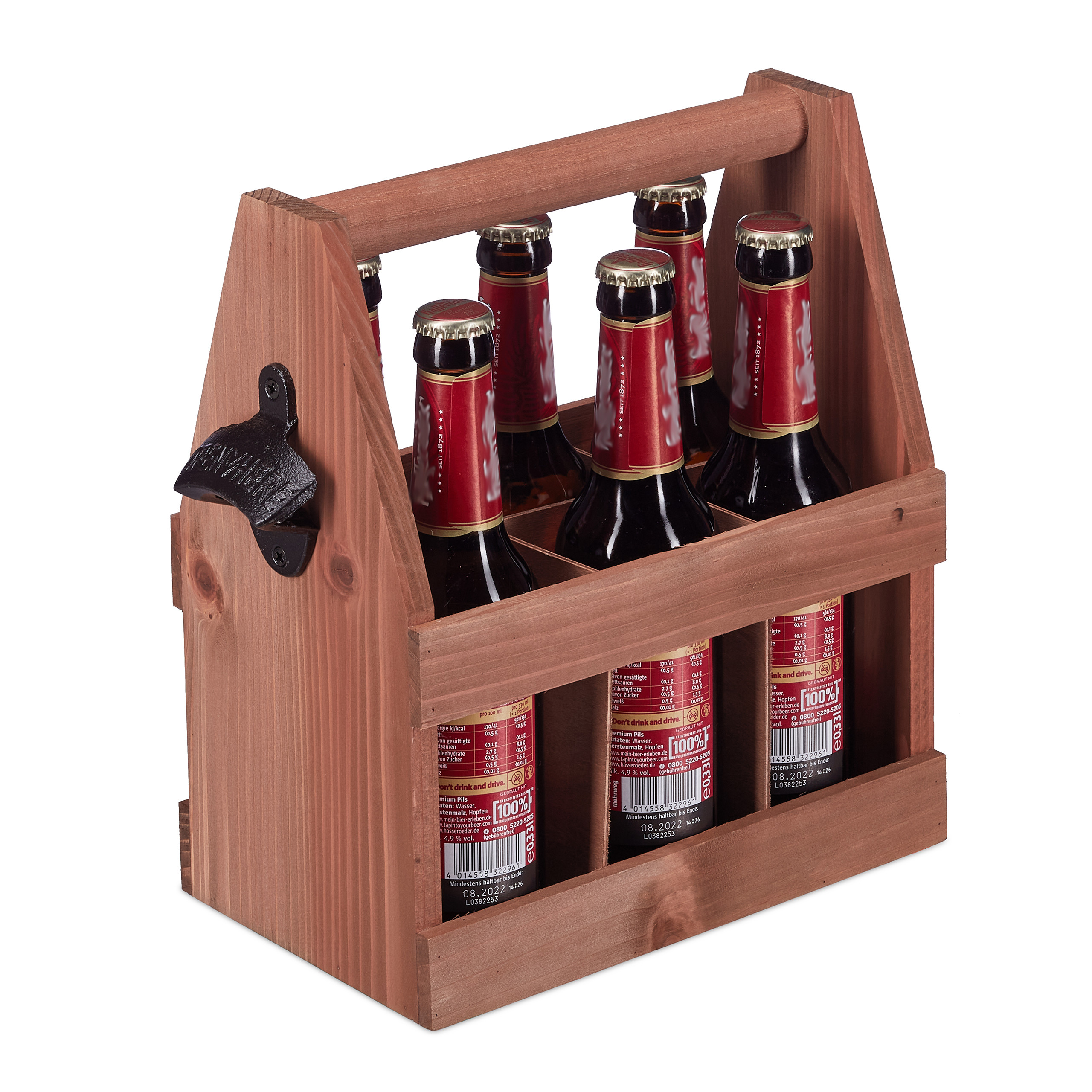 Bierträger Flaschenhalter für Bier Getränke-Träger Männer Flaschentrage