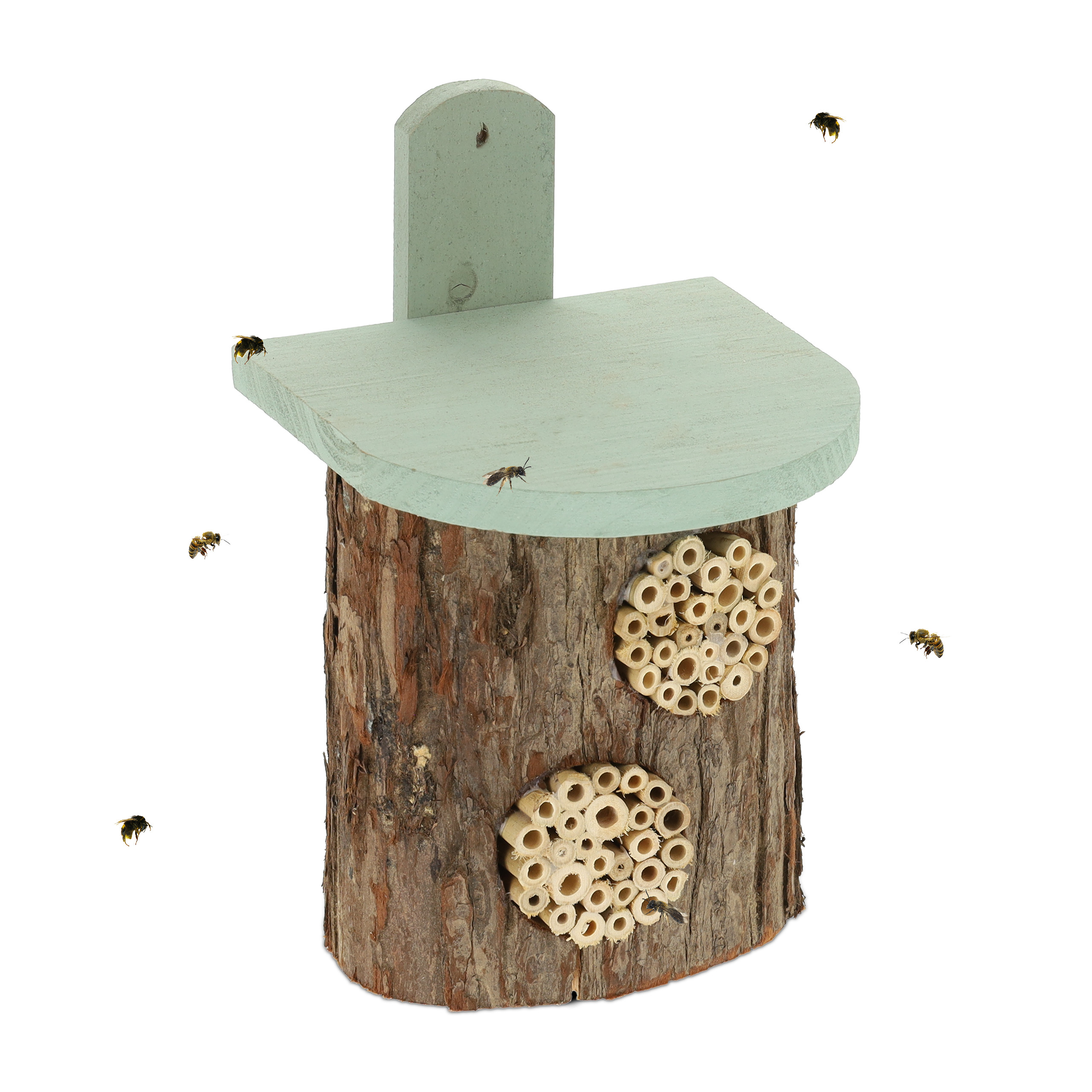 Relaxdays Casetta Insetti Legno 48cm - Hotel Per Api E Farfalle Da Giardino - Foto 4