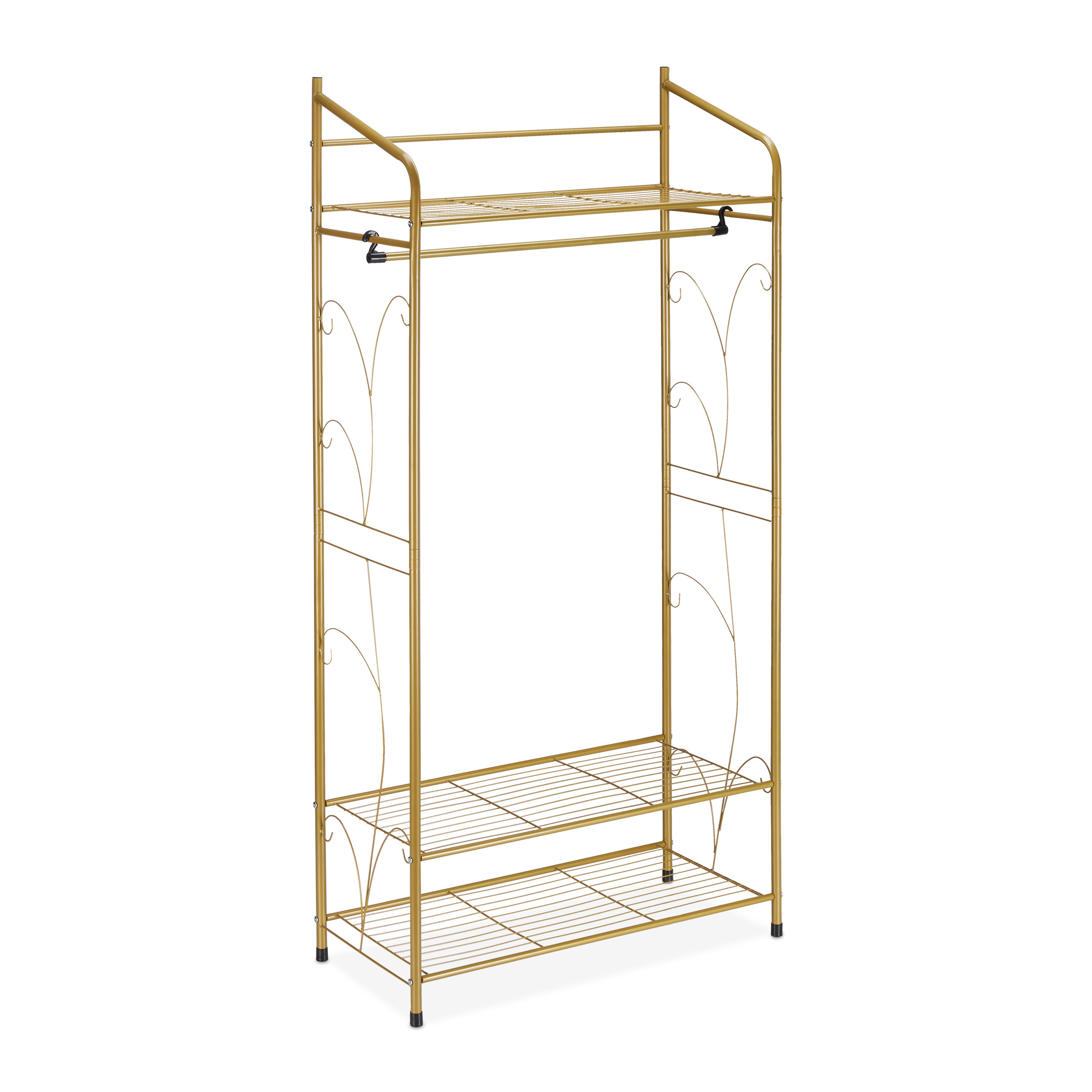Kleiderständer Garderobenständer Flurgarderobe 3 Ablagen Freistehend 20 kg - Bild 13 von 23