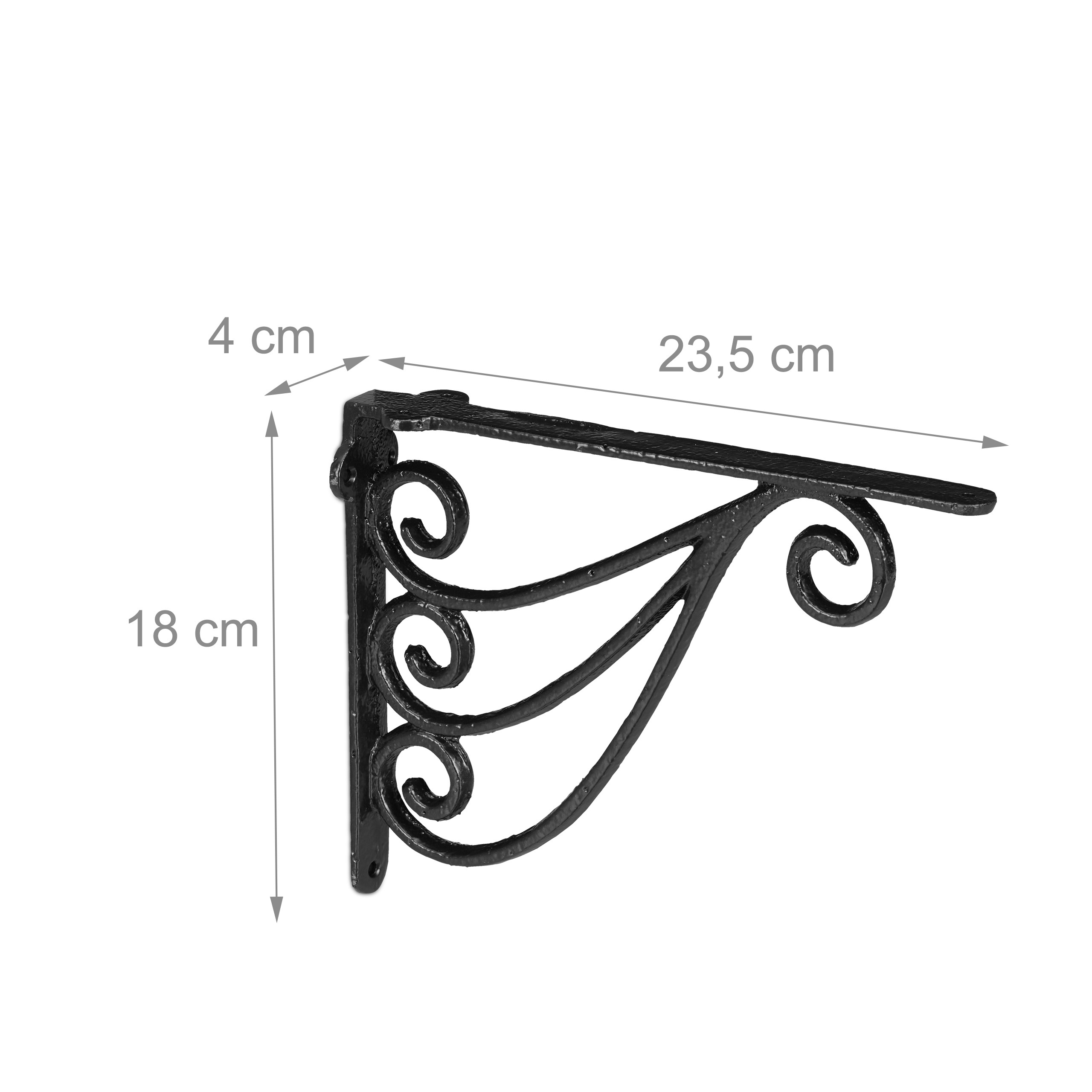 Escuadras estantería arabescos Soportes baldas set de 2 Ángulos repisa hierro - Imagen 23 de 27
