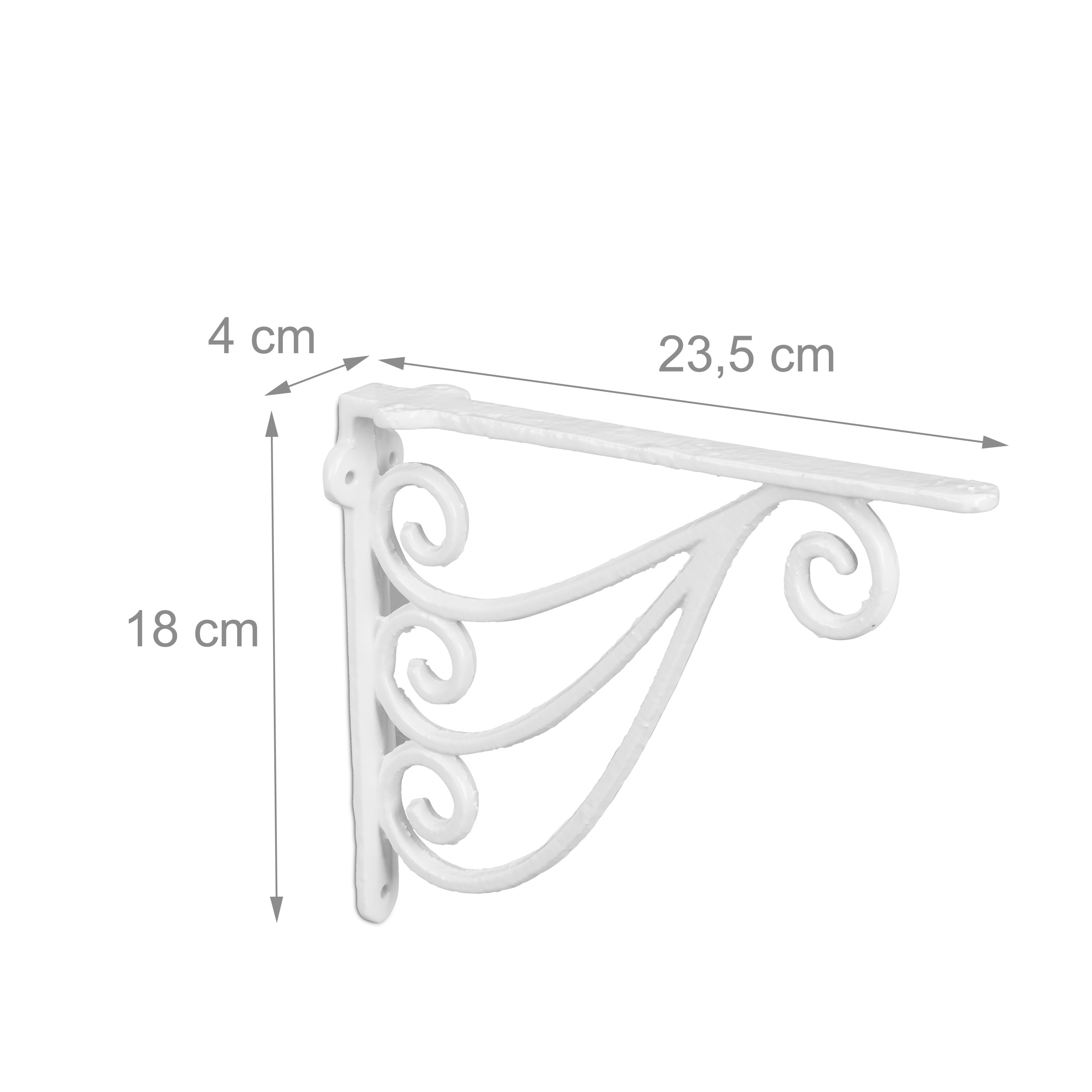 Escuadras estantería arabescos Soportes baldas set de 2 Ángulos repisa hierro - Imagen 15 de 27