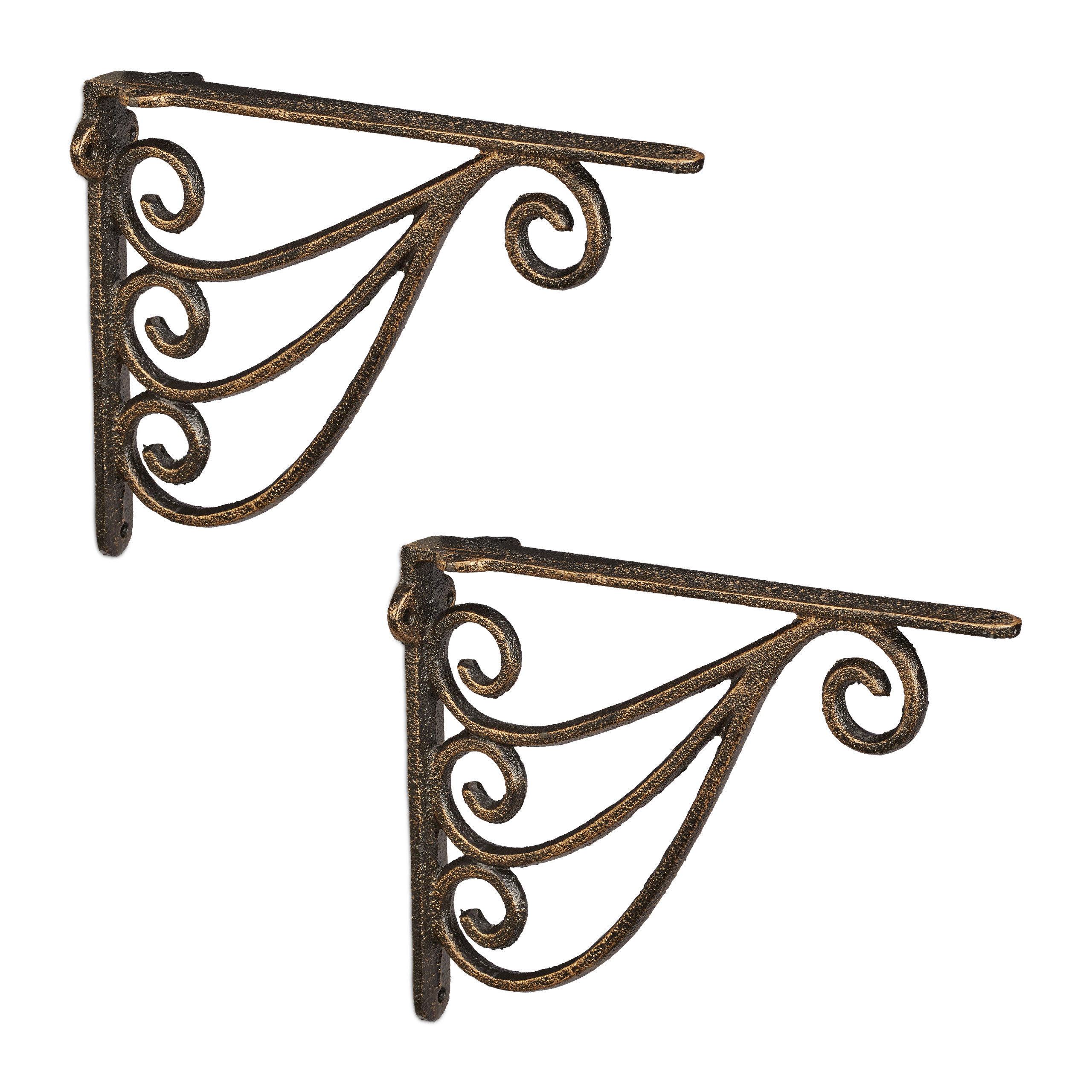 Escuadras estantería arabescos Soportes baldas set de 2 Ángulos repisa hierro - Imagen 4 de 27