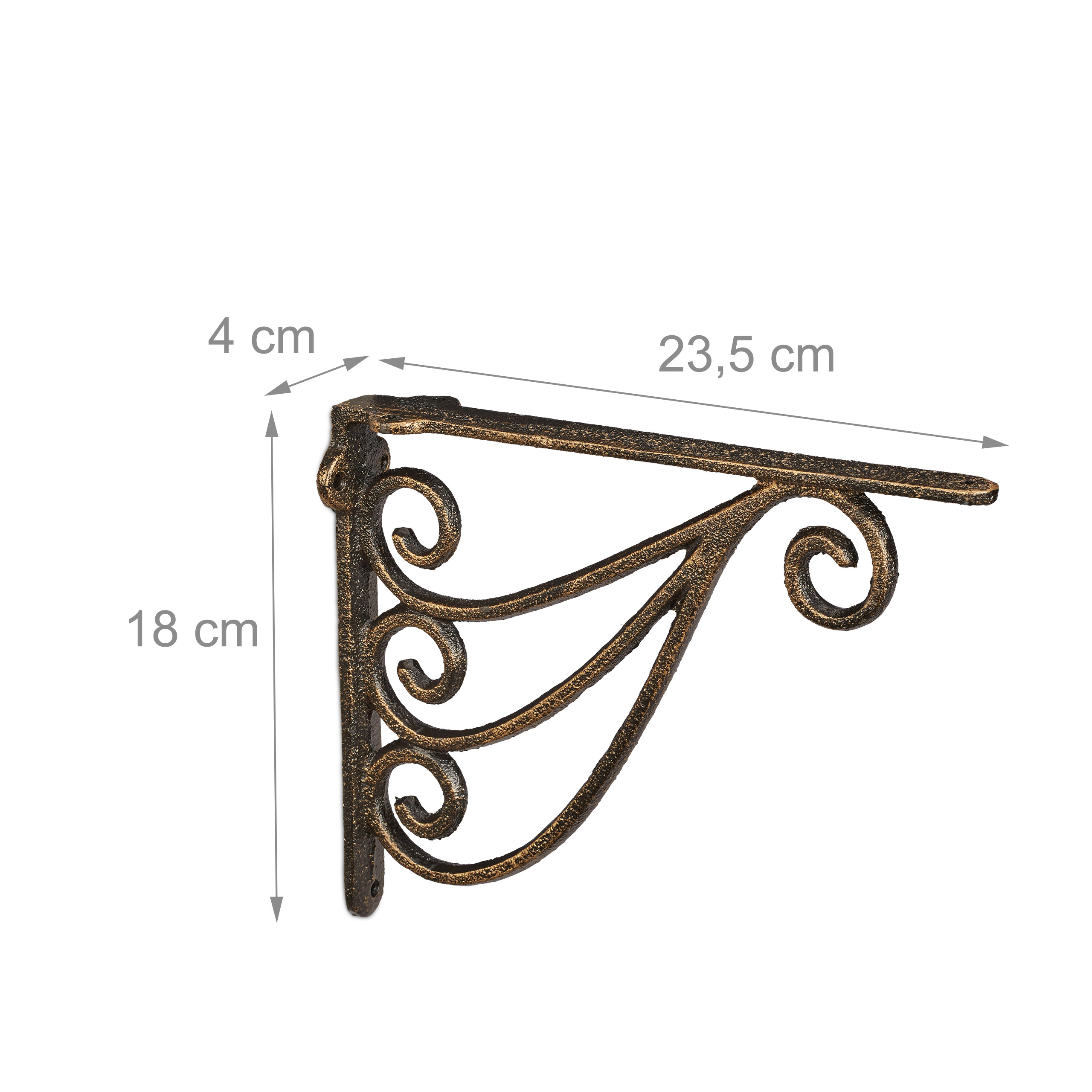 Escuadras estantería arabescos Soportes baldas set de 2 Ángulos repisa hierro - Imagen 7 de 27