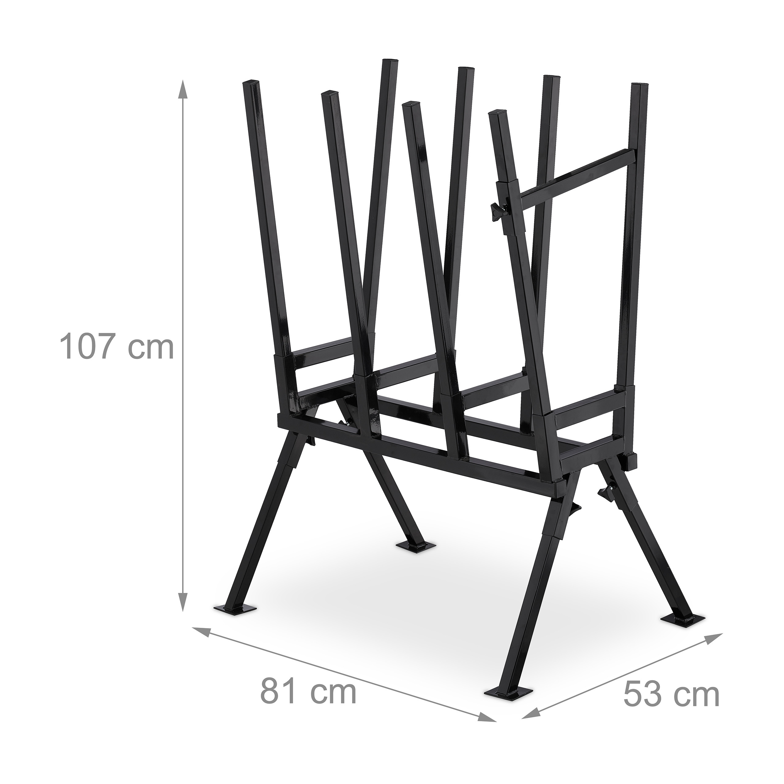 Sägebock Holzsägegestell Arbeitsbock 400 kg verstellbar Metall-Sägebock stabil - Bild 4 von 10