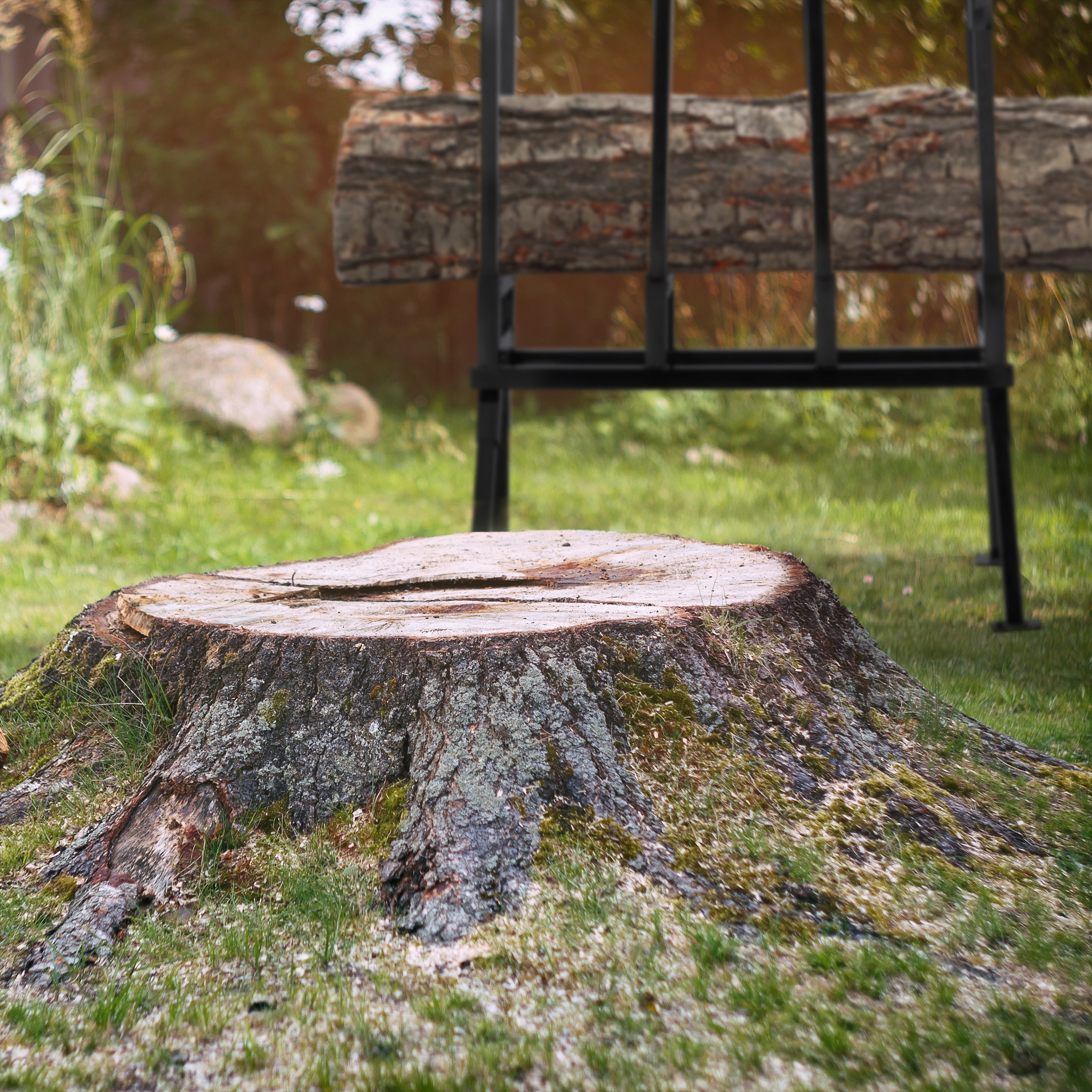 Sägebock Holzsägegestell Arbeitsbock 400 kg verstellbar Metall-Sägebock stabil - Bild 5 von 10