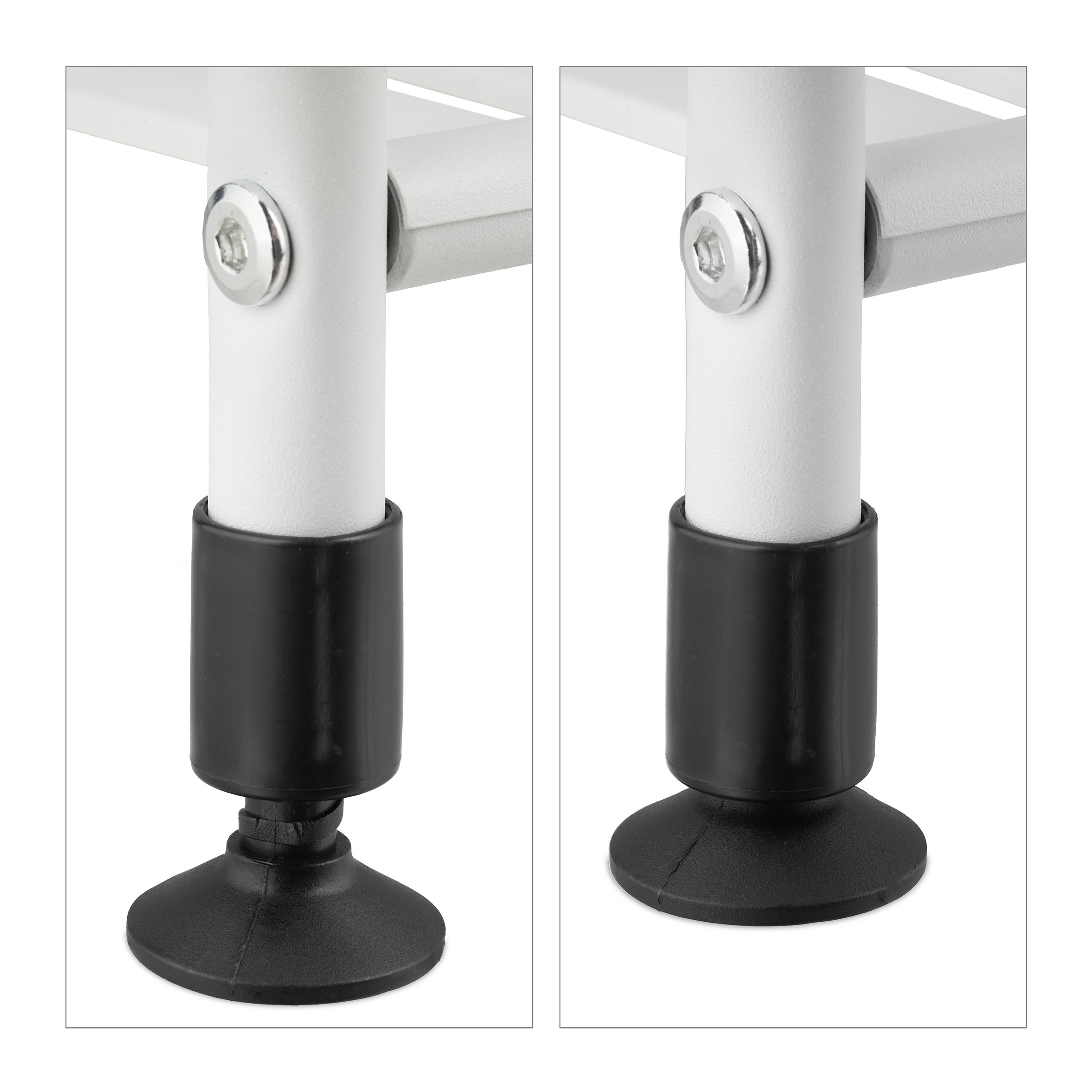 Estante de pie Estante de cocina Estante de baño Estante de almacenamiento 4 estantes de metal - Imagen 18 de 30