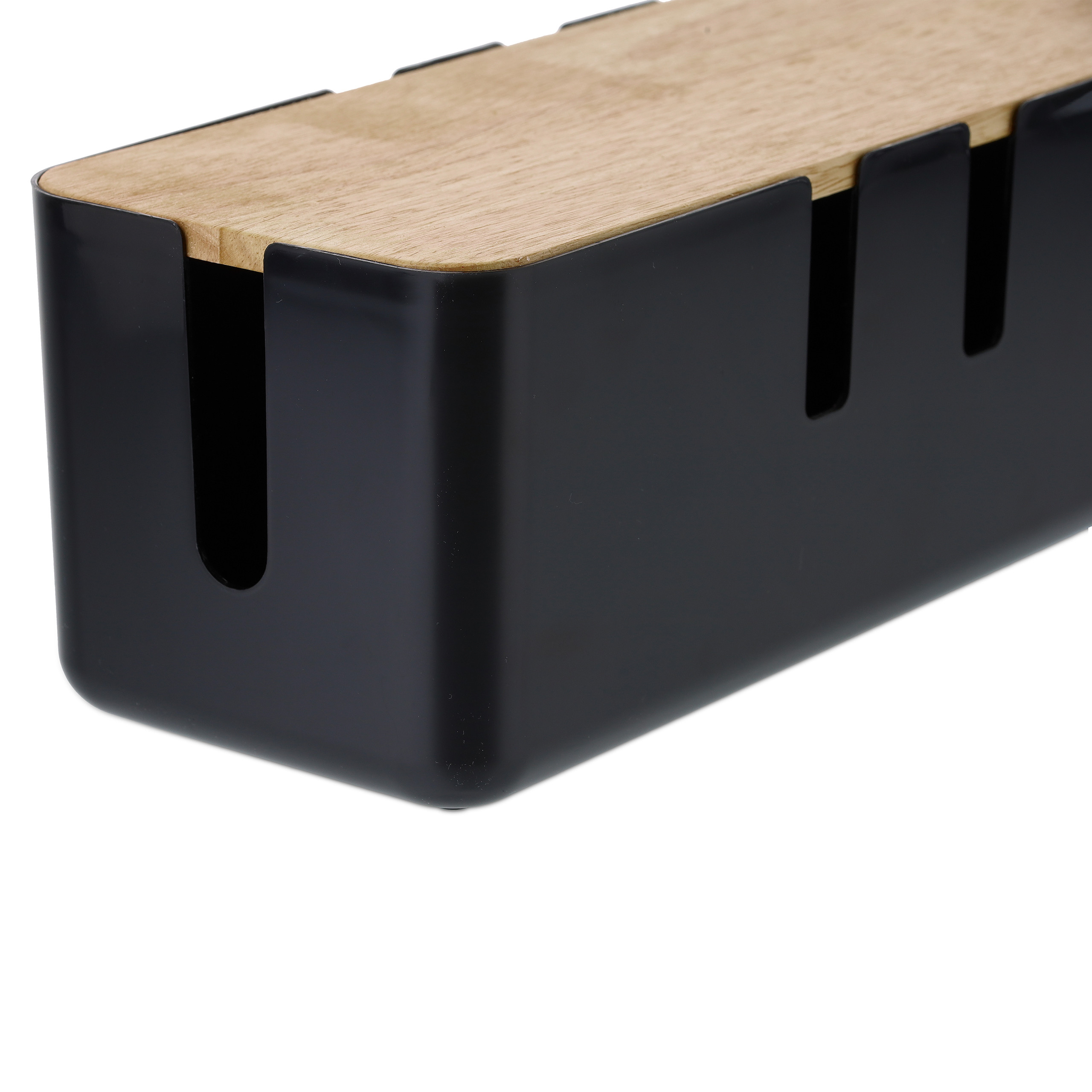 Kabelbox Kabelaufbewahrungsbox Steckdosenbox Kabelsammler modern Holzdeckel - Bild 24 von 24