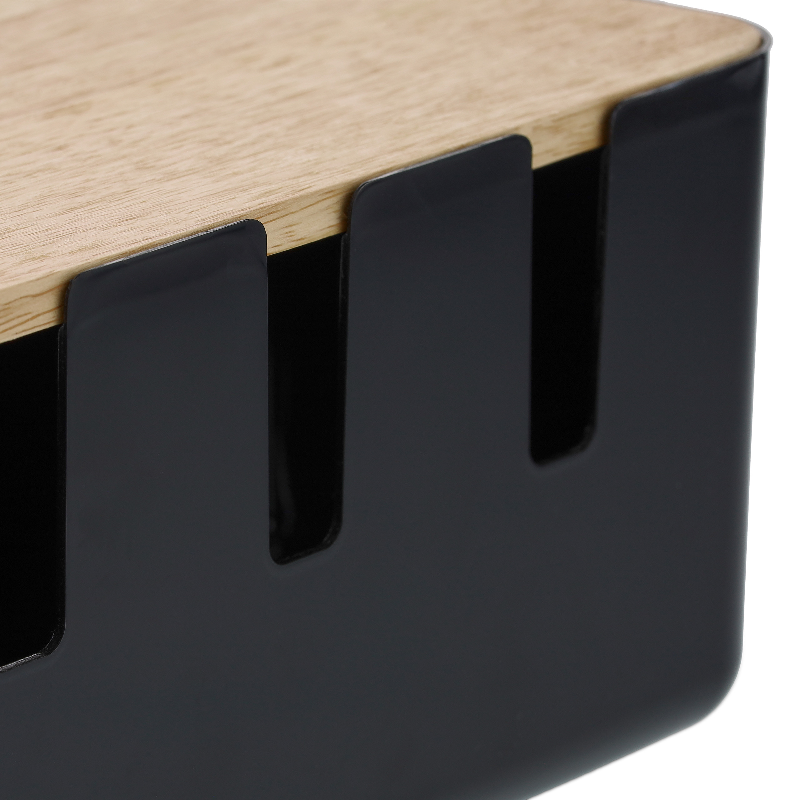 Kabelbox Kabelaufbewahrungsbox Steckdosenbox Kabelsammler modern Holzdeckel - Bild 21 von 24