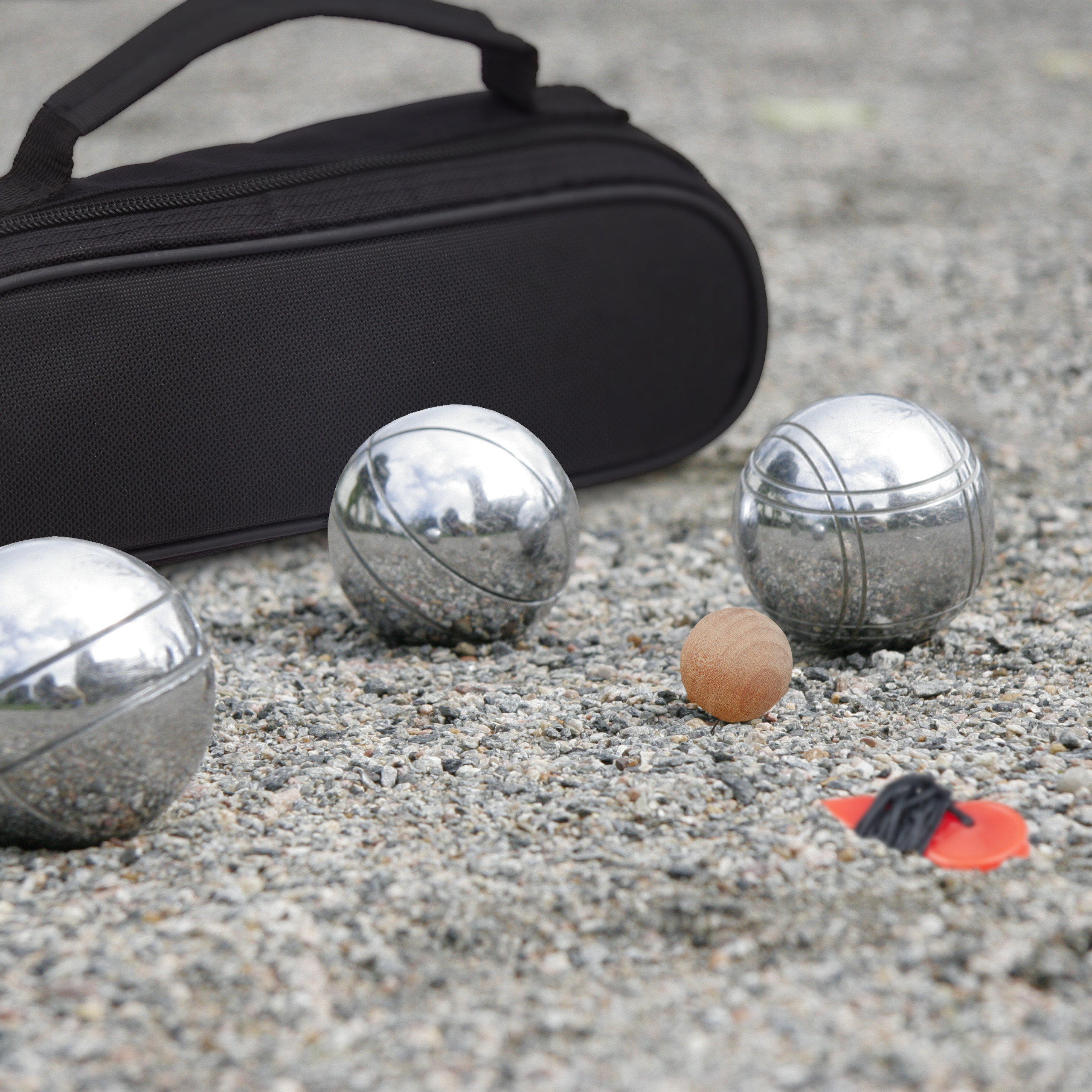 Petanca juego de boules 3 bolas 730 g juego de boccia bolas de jardín 3 pelotas - Imagen 2 de 10
