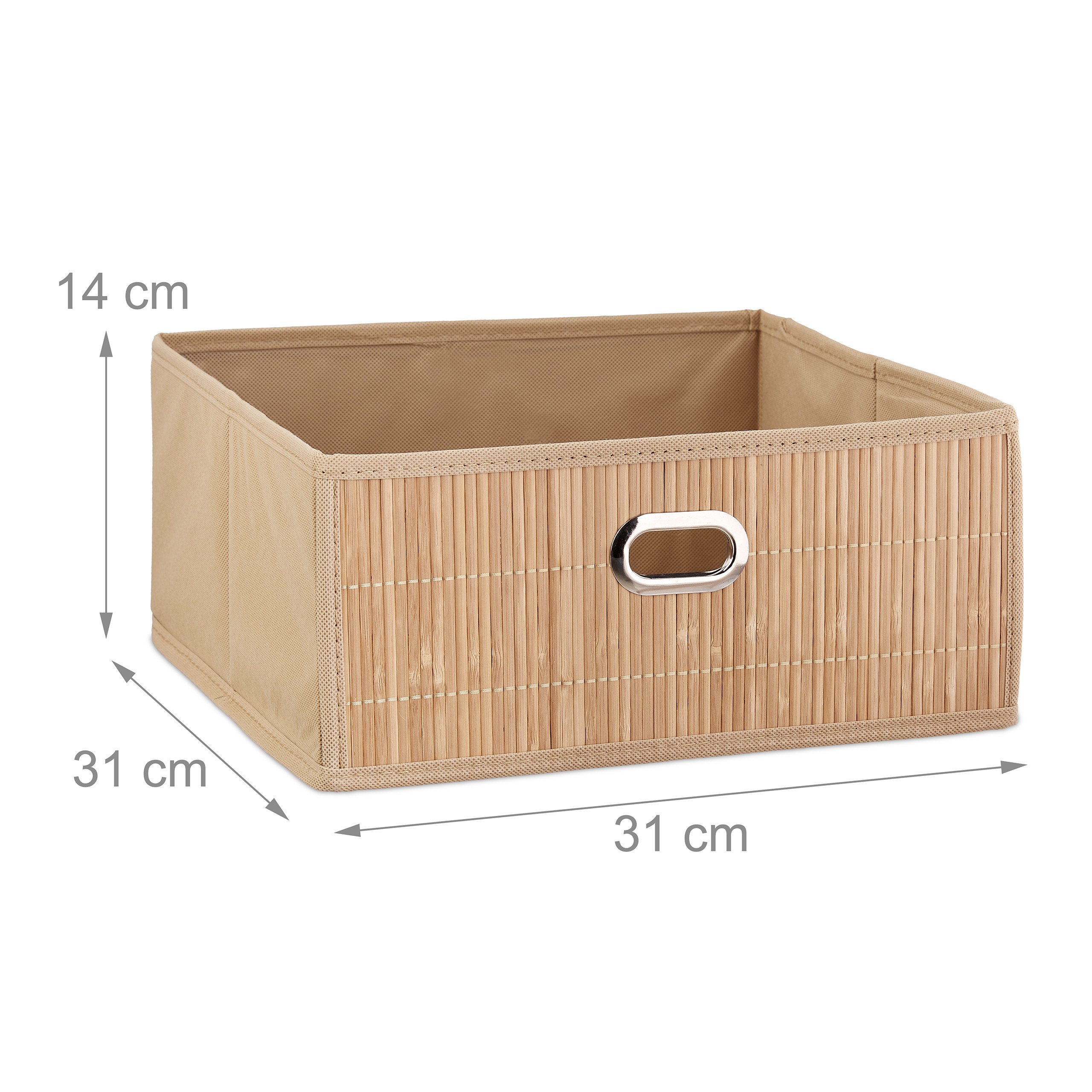 Aufbewahrungskorb Badkorb Badkörbchen Ordnungskorb faltbar 12 l Aufbewahrungsbox - Bild 4 von 9