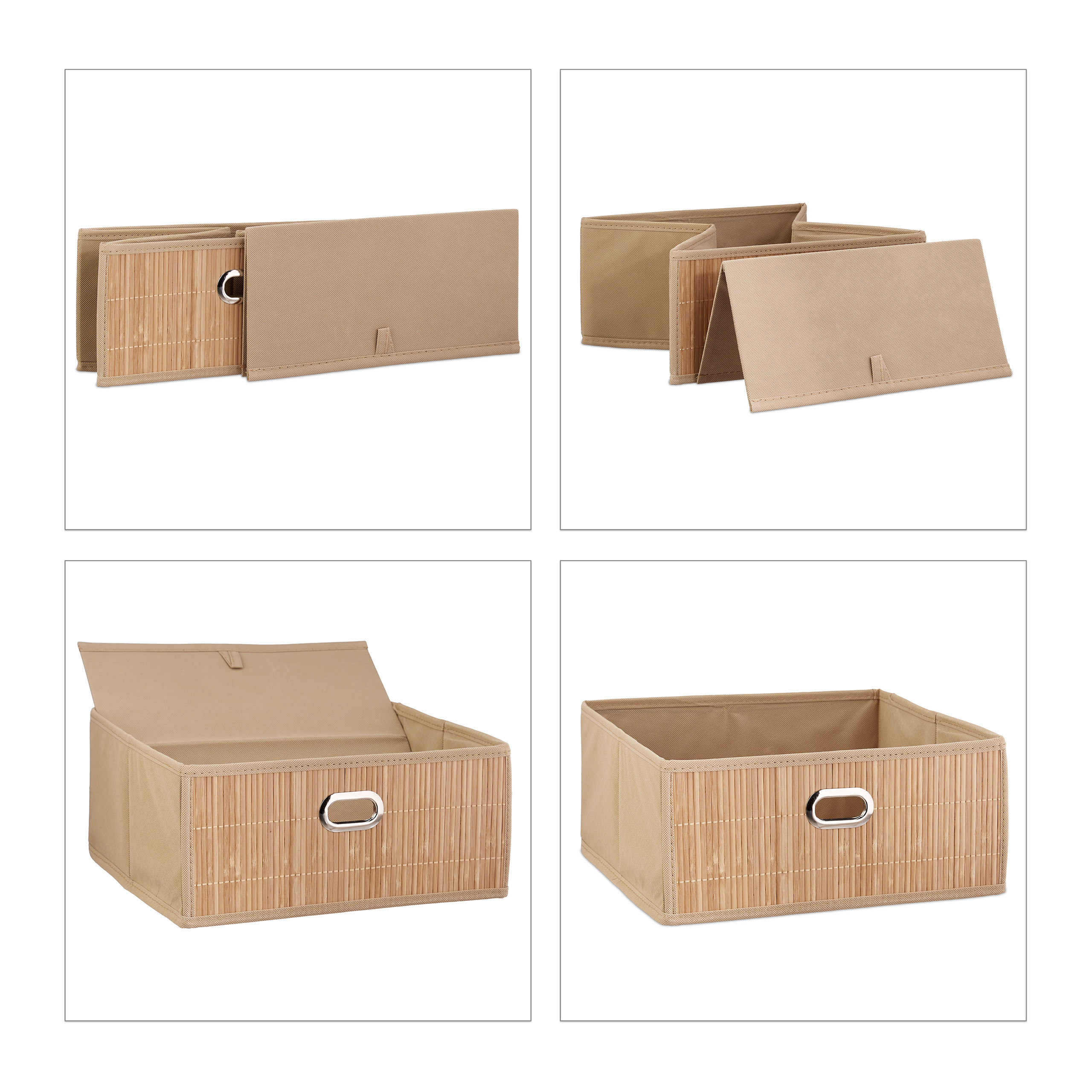 Aufbewahrungskorb Badkorb Badkörbchen Ordnungskorb faltbar 12 l Aufbewahrungsbox - Bild 6 von 9