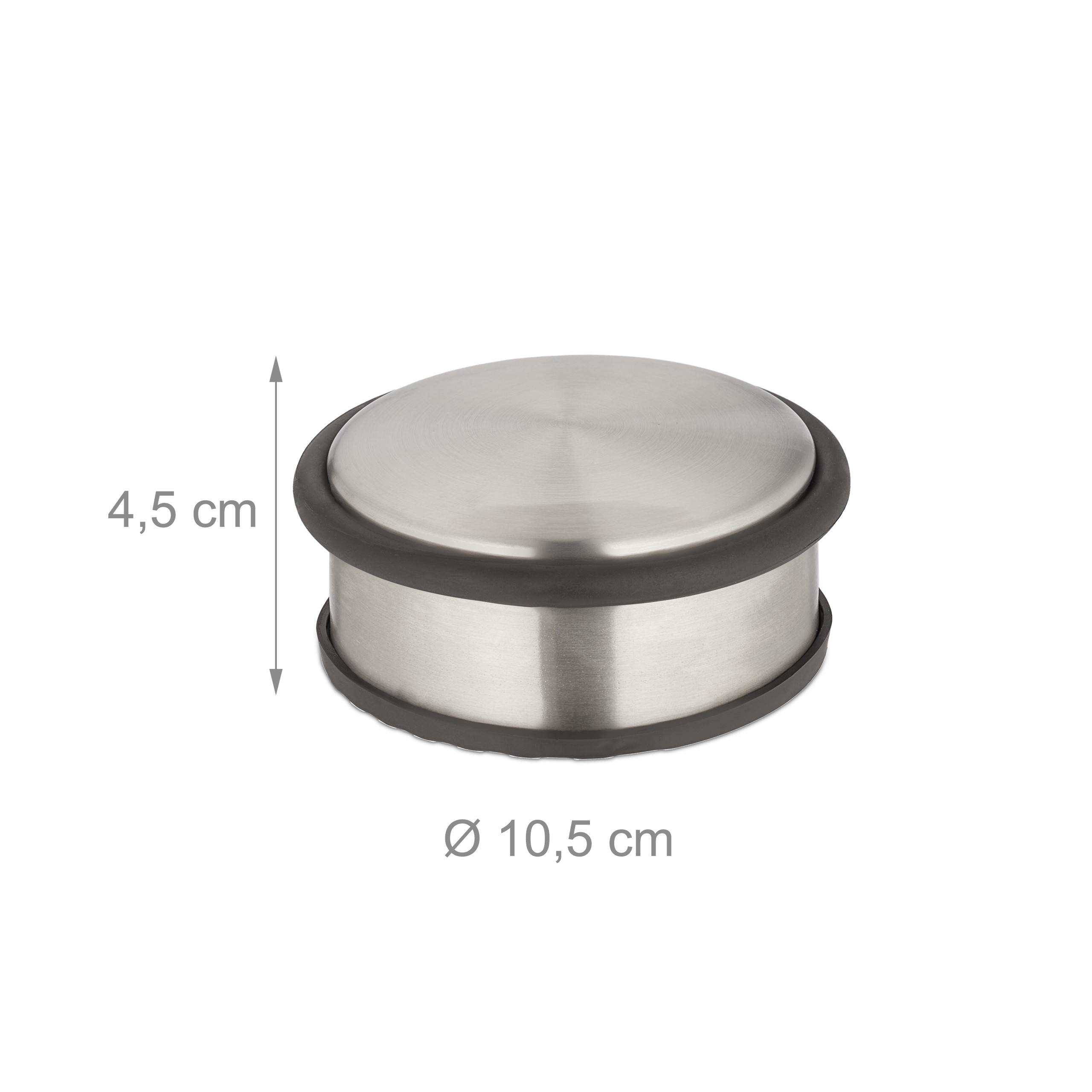Türstopper 5er Set Tür-Aufhalter Bodentürstopper flach Bodentürpuffer Edelstahl - Bild 4 von 7