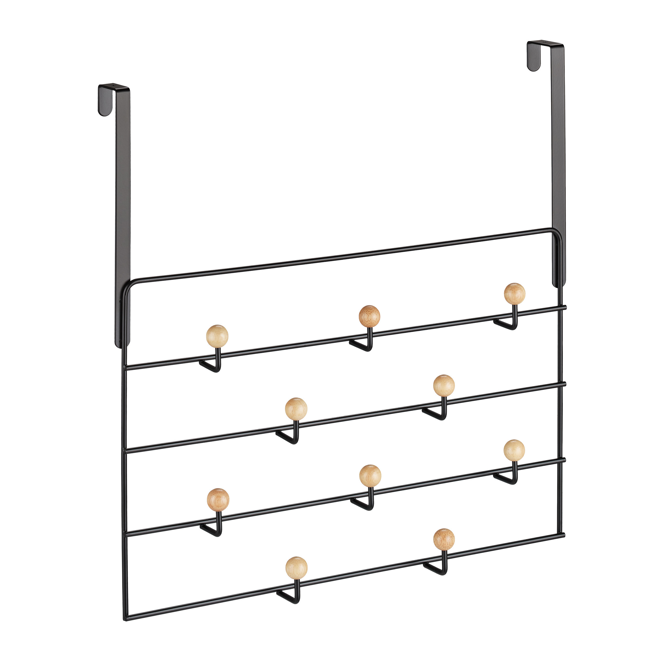 Türgarderobe Türhakenleiste Türaufhänger Türhängeleiste 10 Haken Metall 0,7 kg