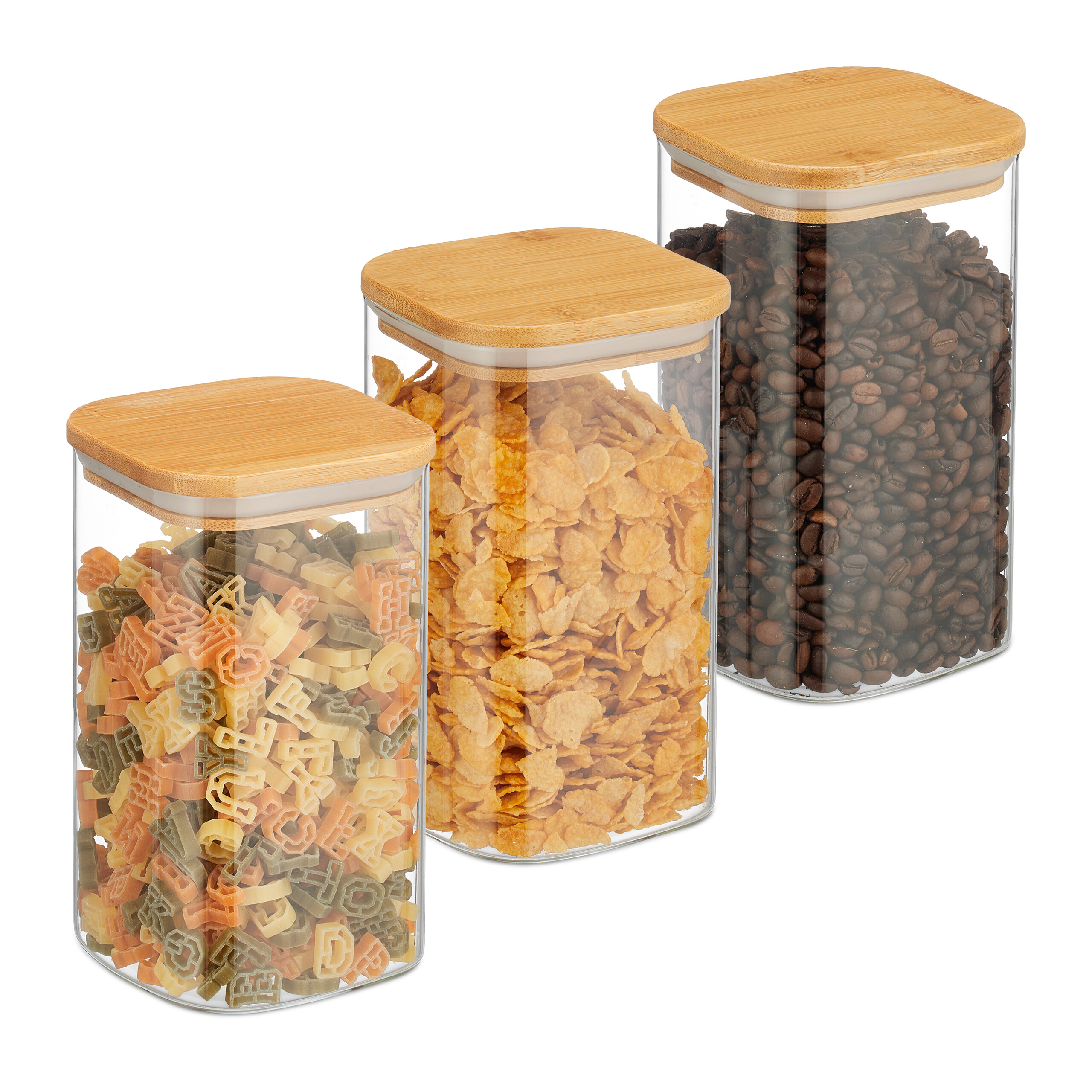 Storage Jars with Lids Storage Containers Storage Jars Cereal Jar Set