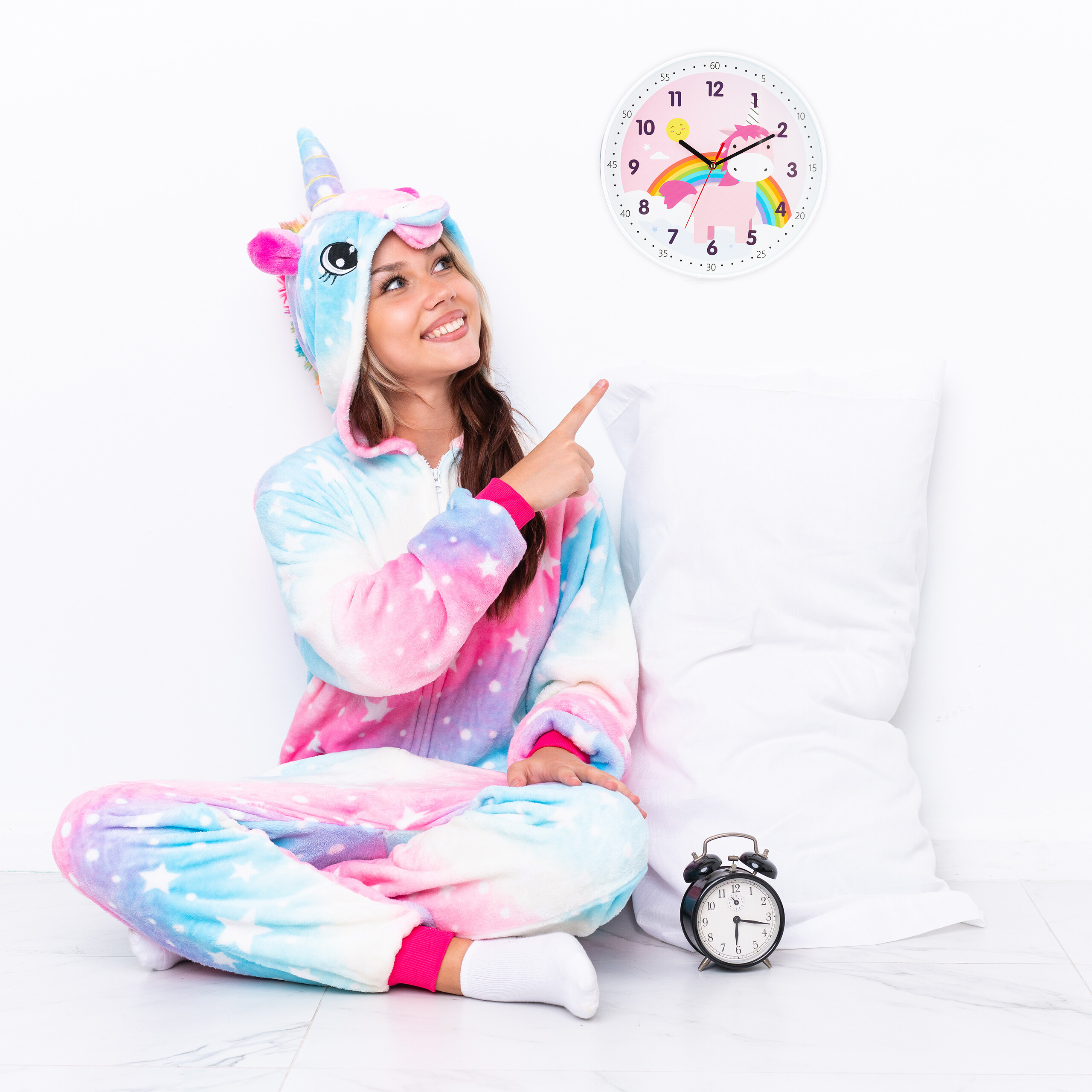 Orologio da parete 30 cm 0,5 kg Orologio per bambini Orologio tema