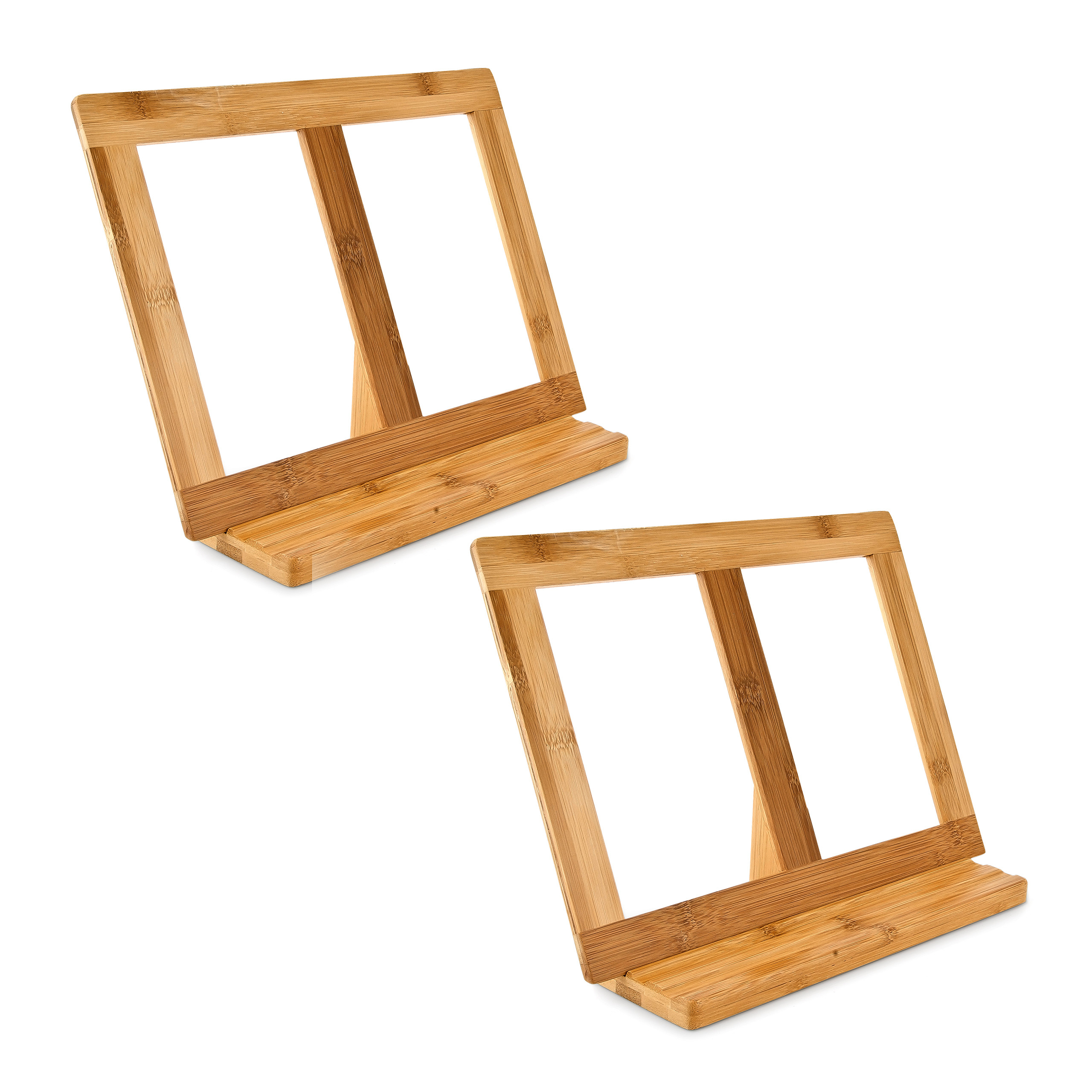 Leggio In Bambù Pieghevole - Supporto Per Libri E Tablet | Regolabile E Portatile - Foto 4