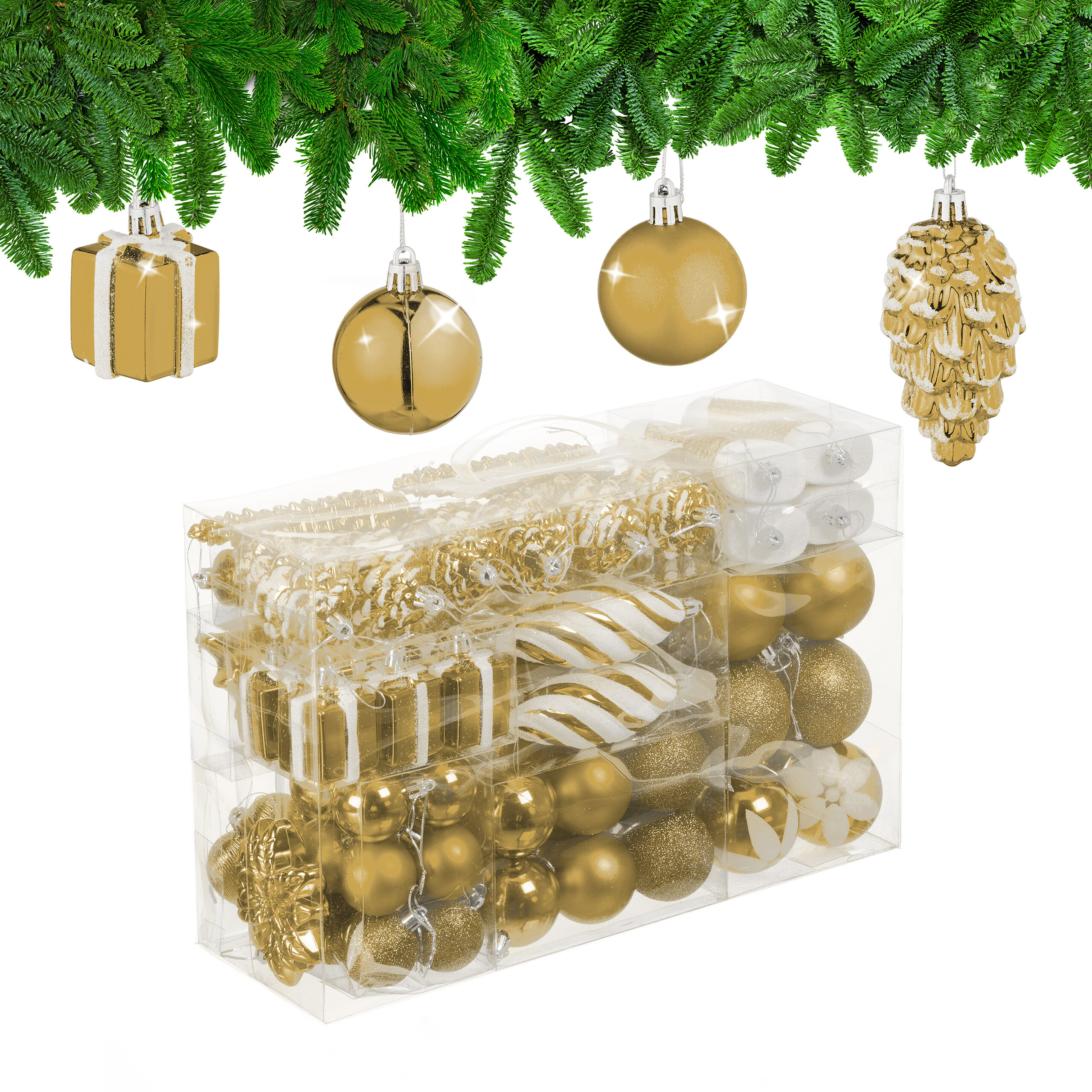 Weihnachtskugeln Christbaumkugel Tannenbaumkugel Tannenbaumschmuck 72er Set