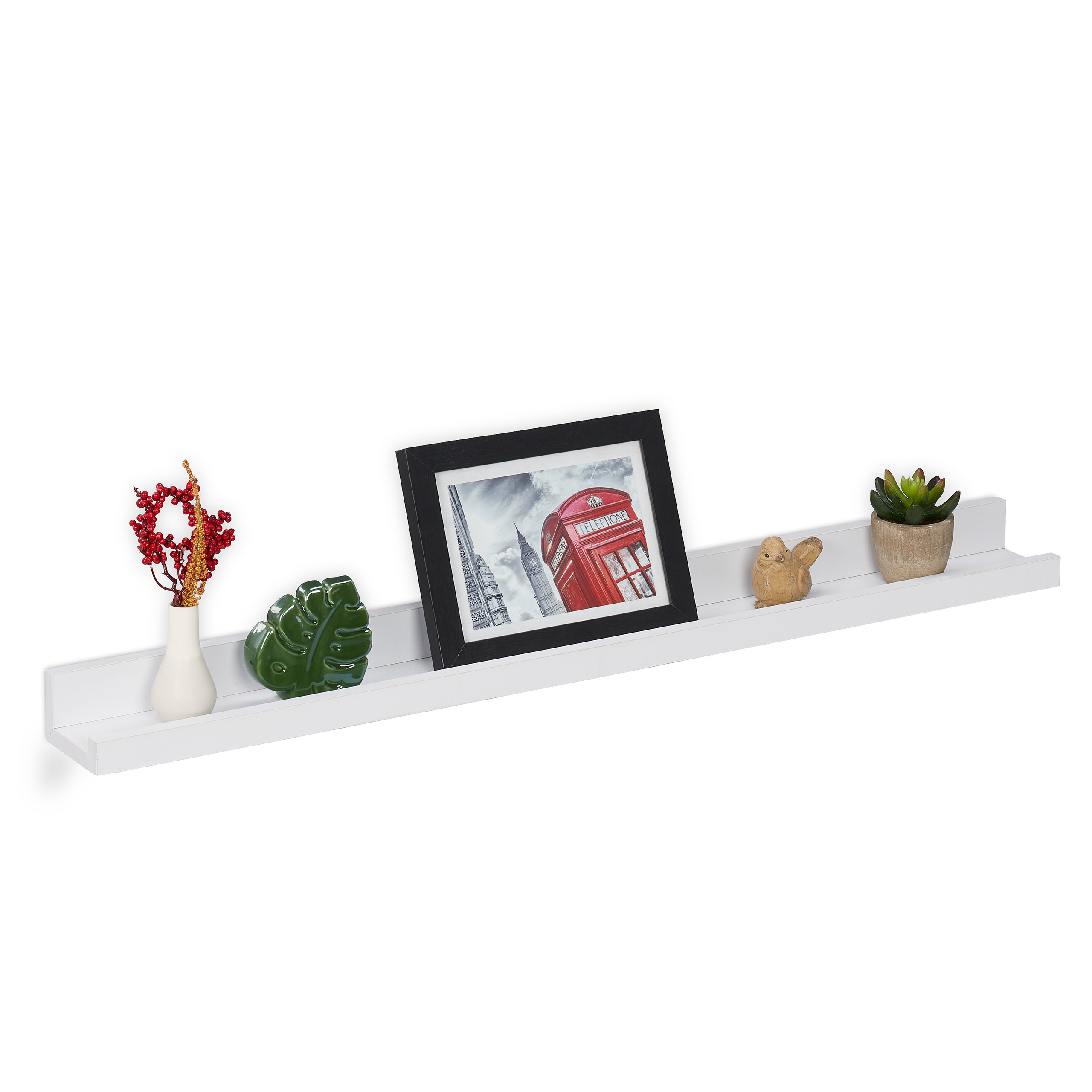 Mensola Sospesa White: Elegante Ripiano A Muro Per Piccoli Oggetti E Decorazioni