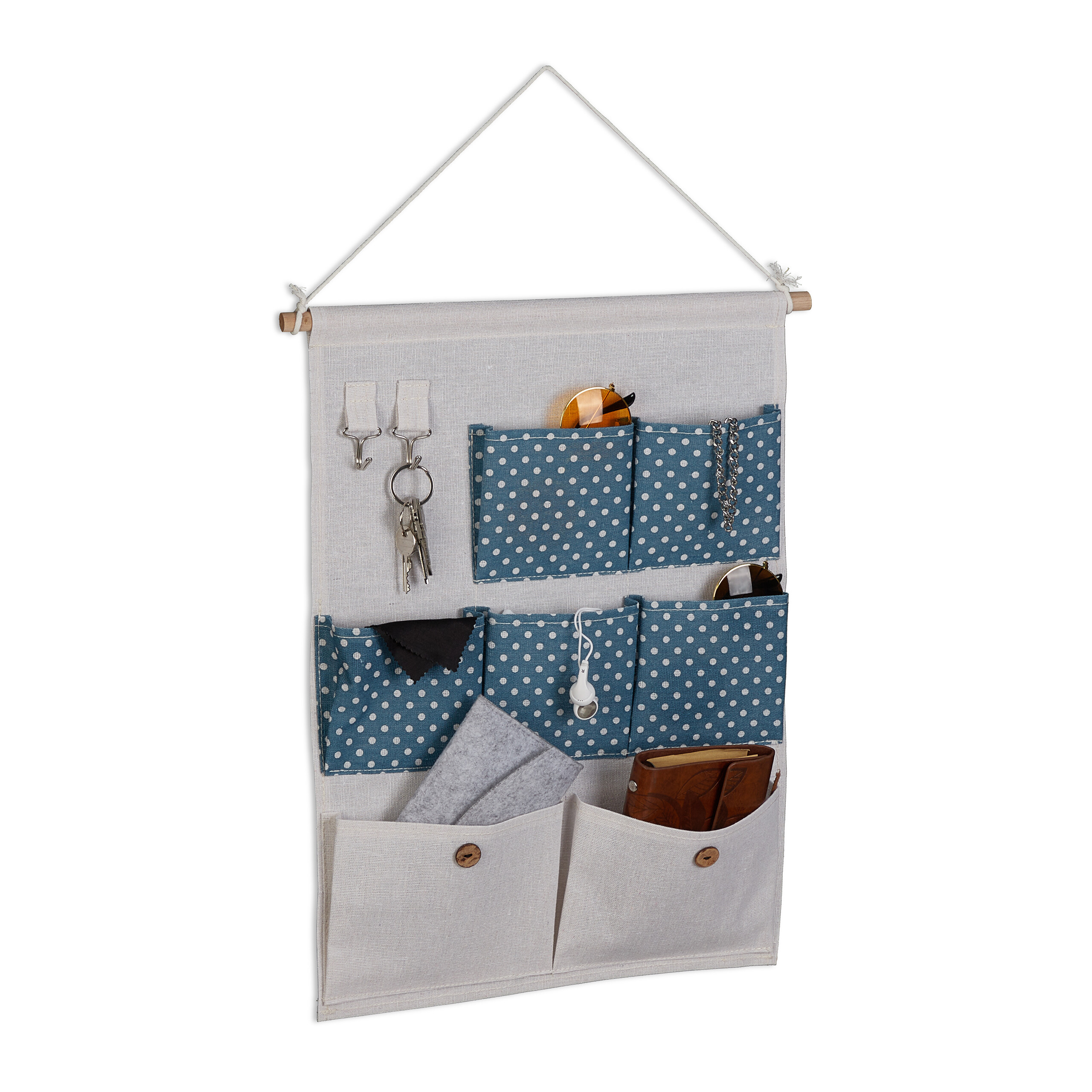 Hängeorganizer Wand Organizer hängend Hängeaufbewahrung Wandaufbewahrung Stoff