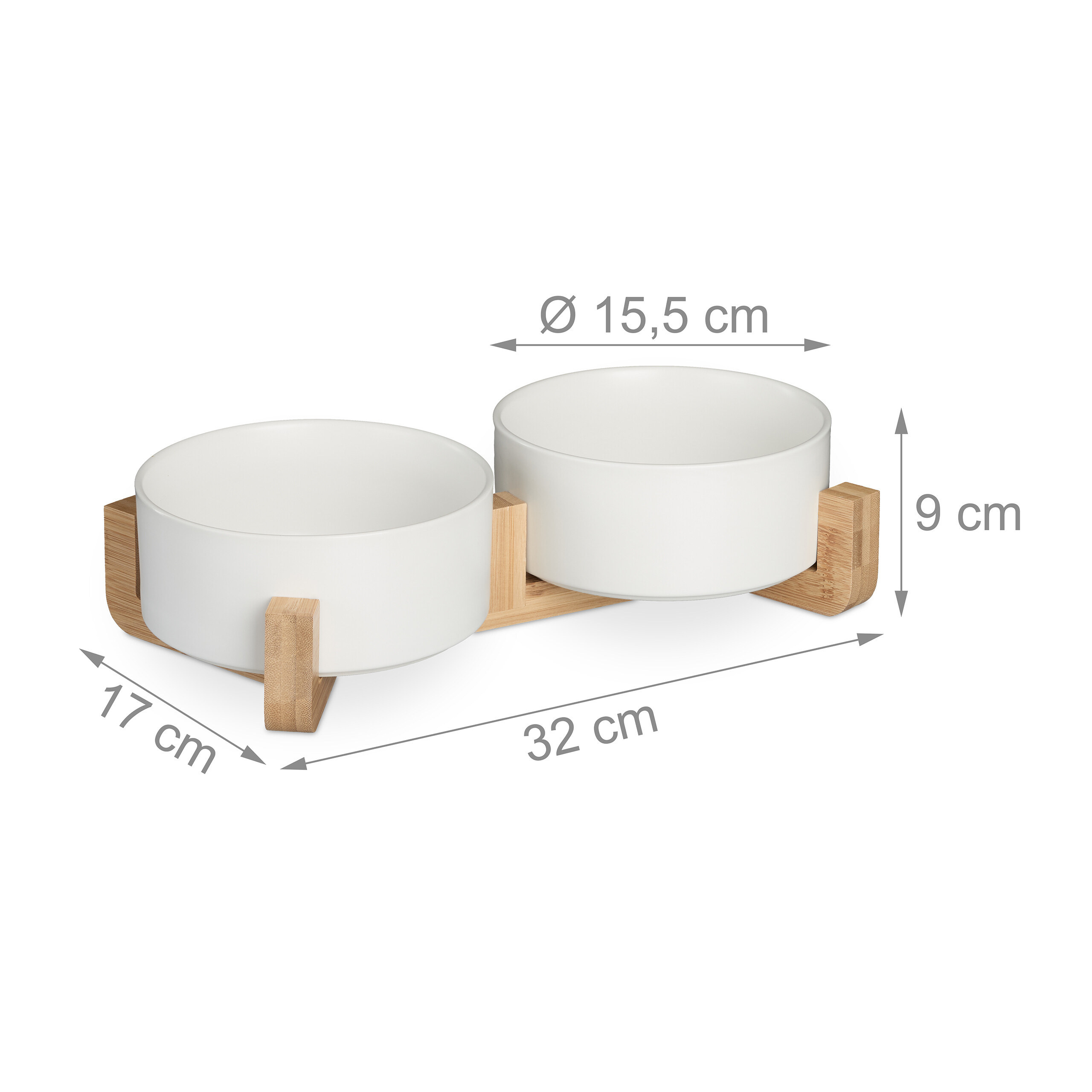 Hunde napfbar keramik Hundenapfbar Hundenapfset Doppelter Hundenapf 850 ml - Bild 13 von 16