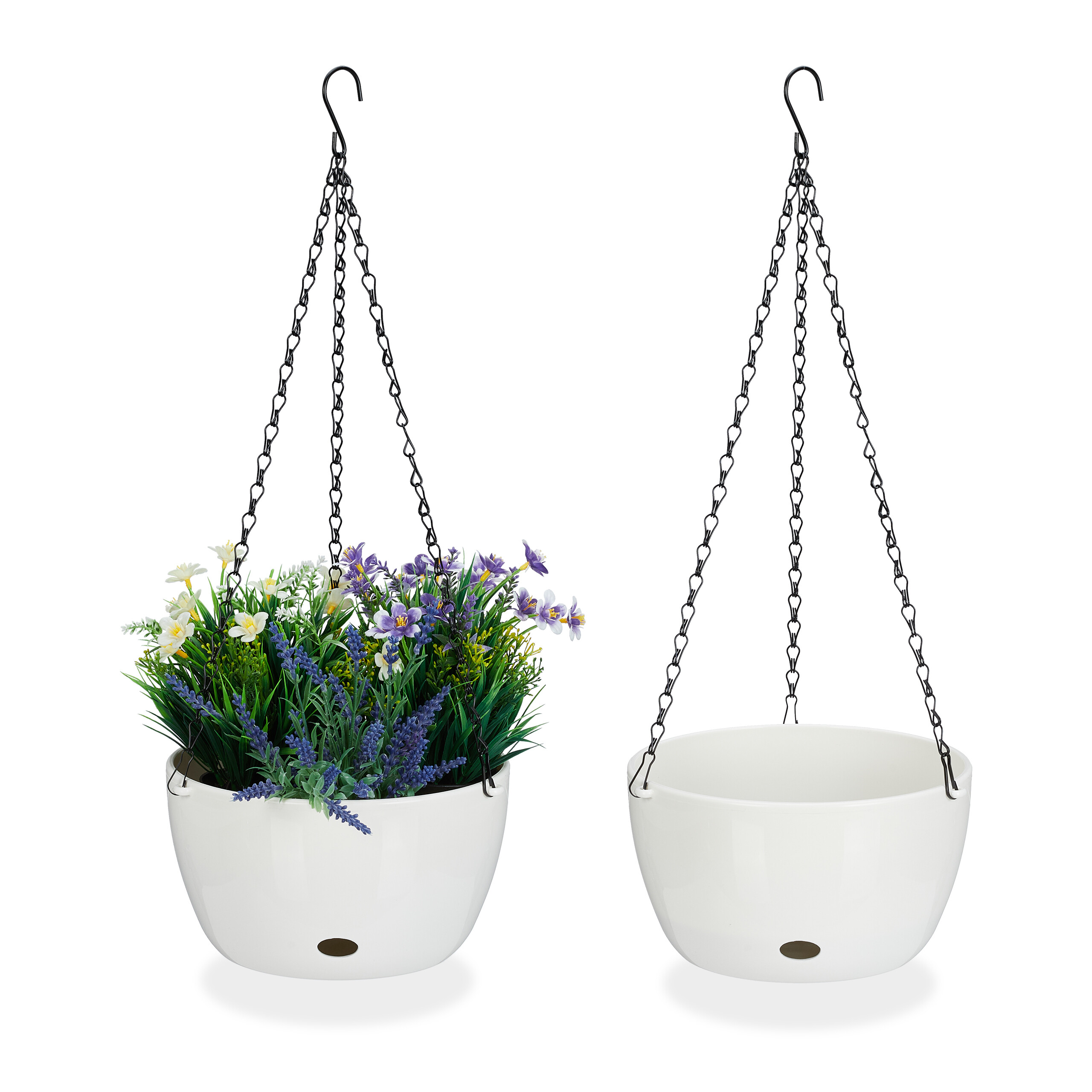 Blumenampel mit wasserspeicher Hängeblumentopf Hydrokultur Ampel 60 cm 500 g