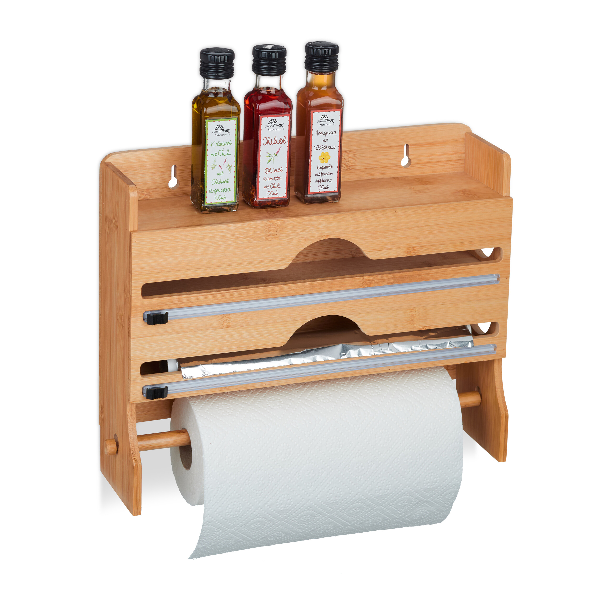Wandrollenhalter Wandhalter für Folien Folienabroller 3-in-1 Küchenabroller 4052025456962