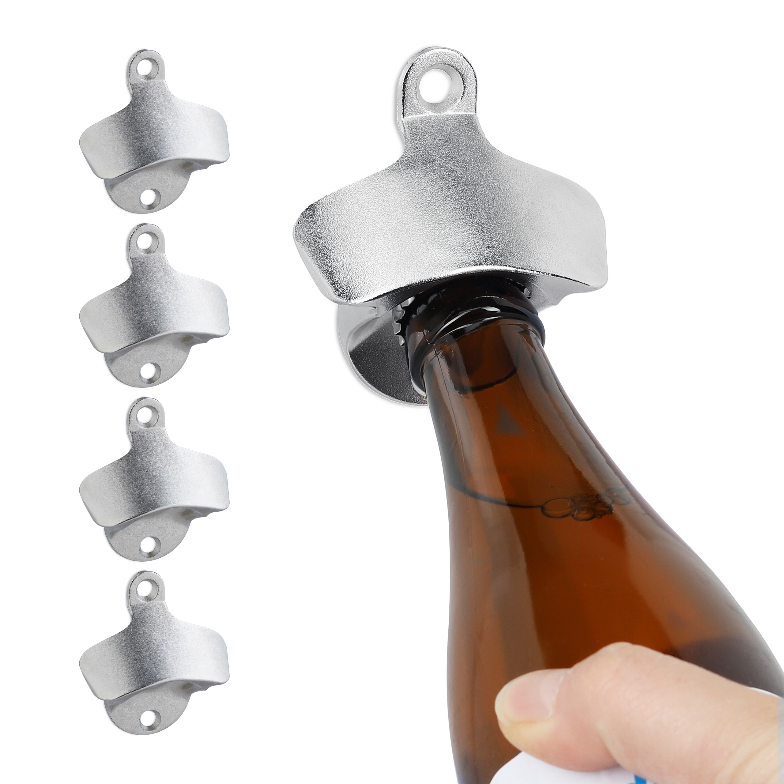 Wandflaschenöffner Bieröffner 5er Set Öffner Kronkorkenzieher Bierflaschenöffner