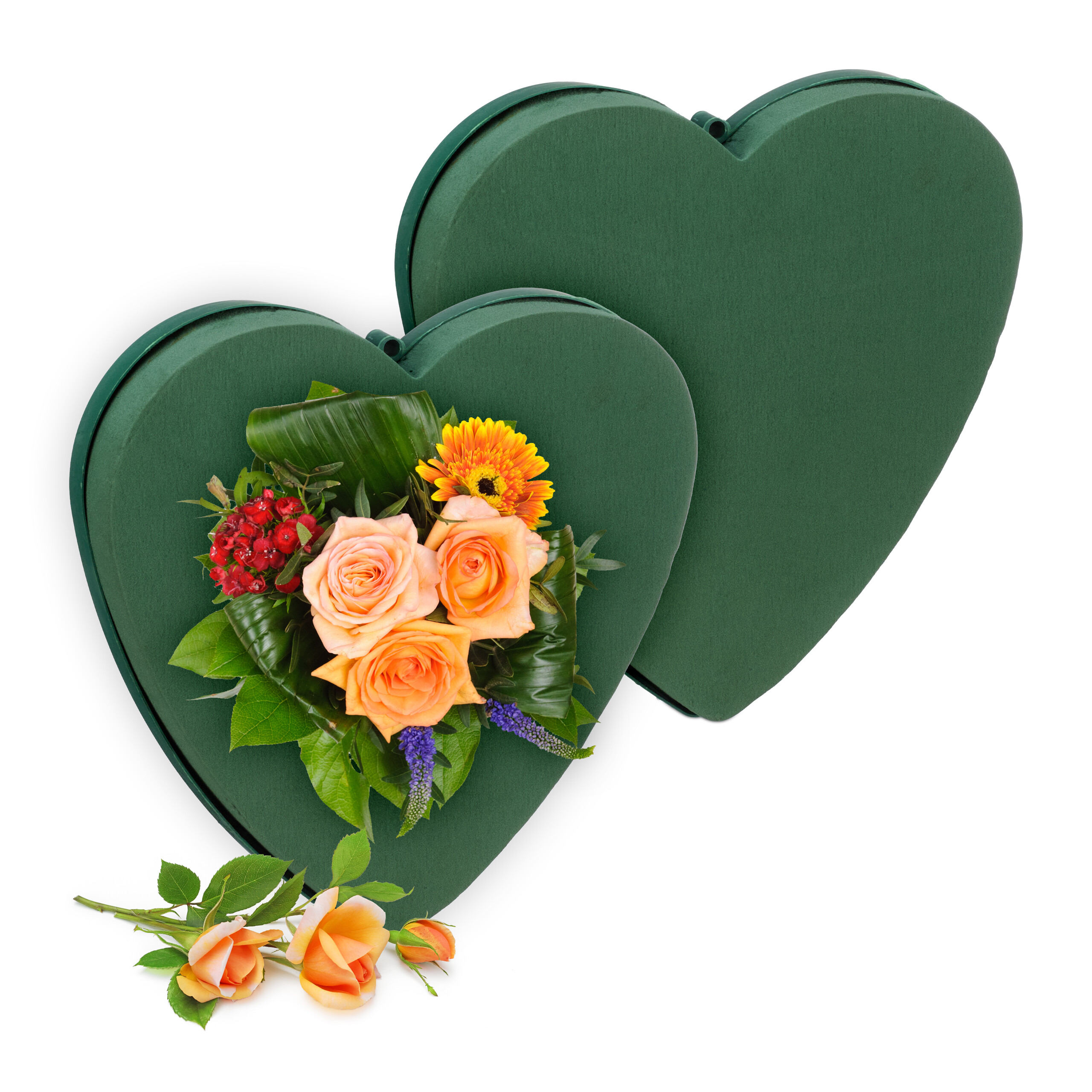 Steckschaum Steckschaumherz Blumensteckmasse Gesteck Schwamm 2er Set Steckmasse