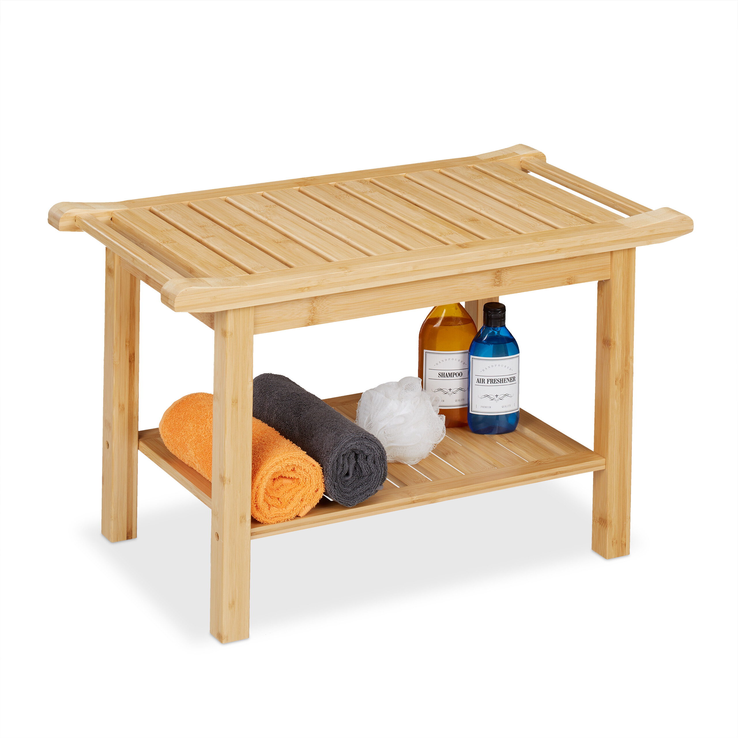 Badhocker Duschbank Bambusbank Blumenhocker 150 kg 6,8 kg Bambus-Sitzbank |  eBay