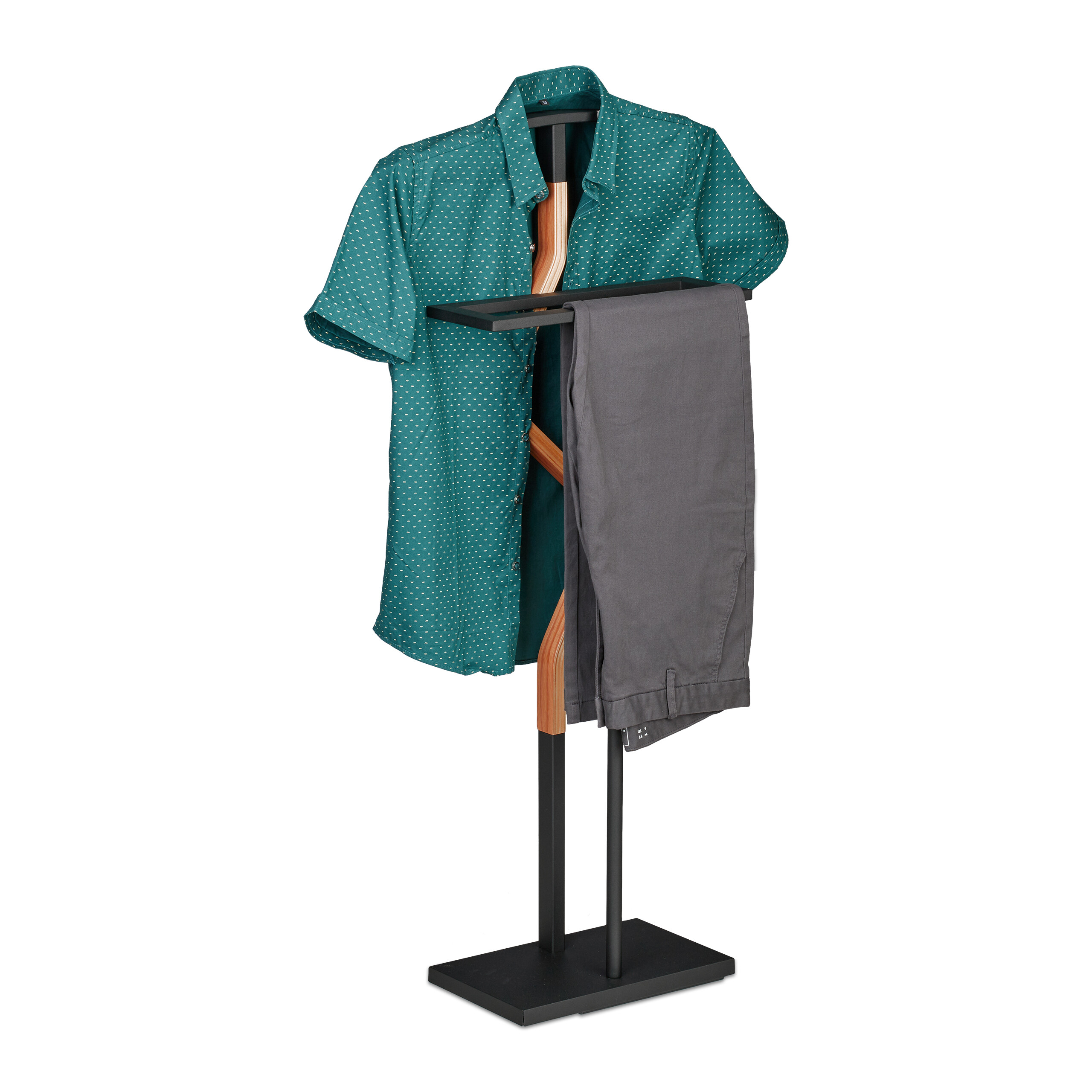 Herrendiener Kleiderbutler Stummer Diener modern schwarz Klamottenständer