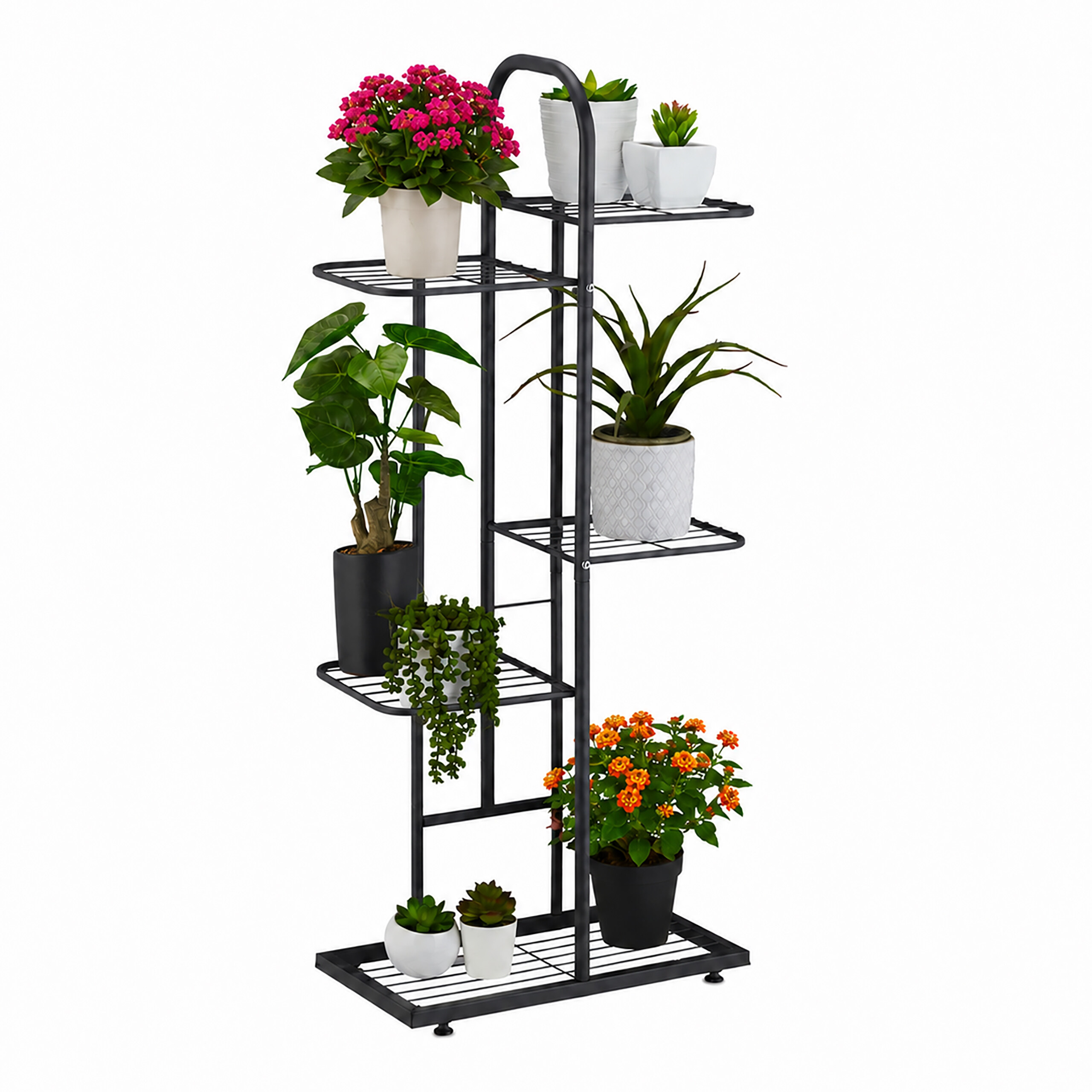 Pflanzenständer Pflanzenregal Blumentreppe Blumenständer Pflanzenetage 5 Ablagen