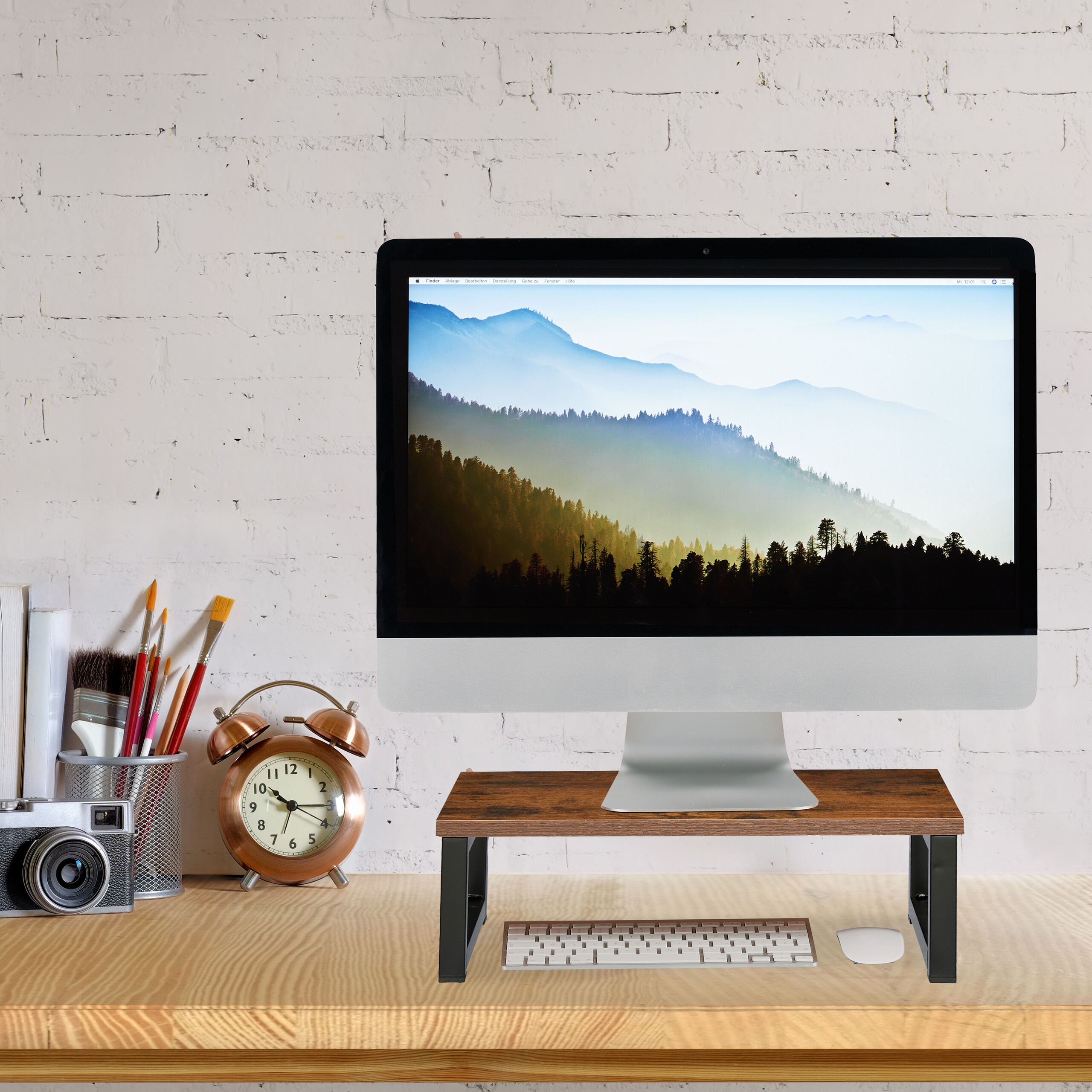 Monitorständer Monitoraufsatz Bildschirmständer PC-Ständer Schreibtischständer - Afbeelding 7 van 14