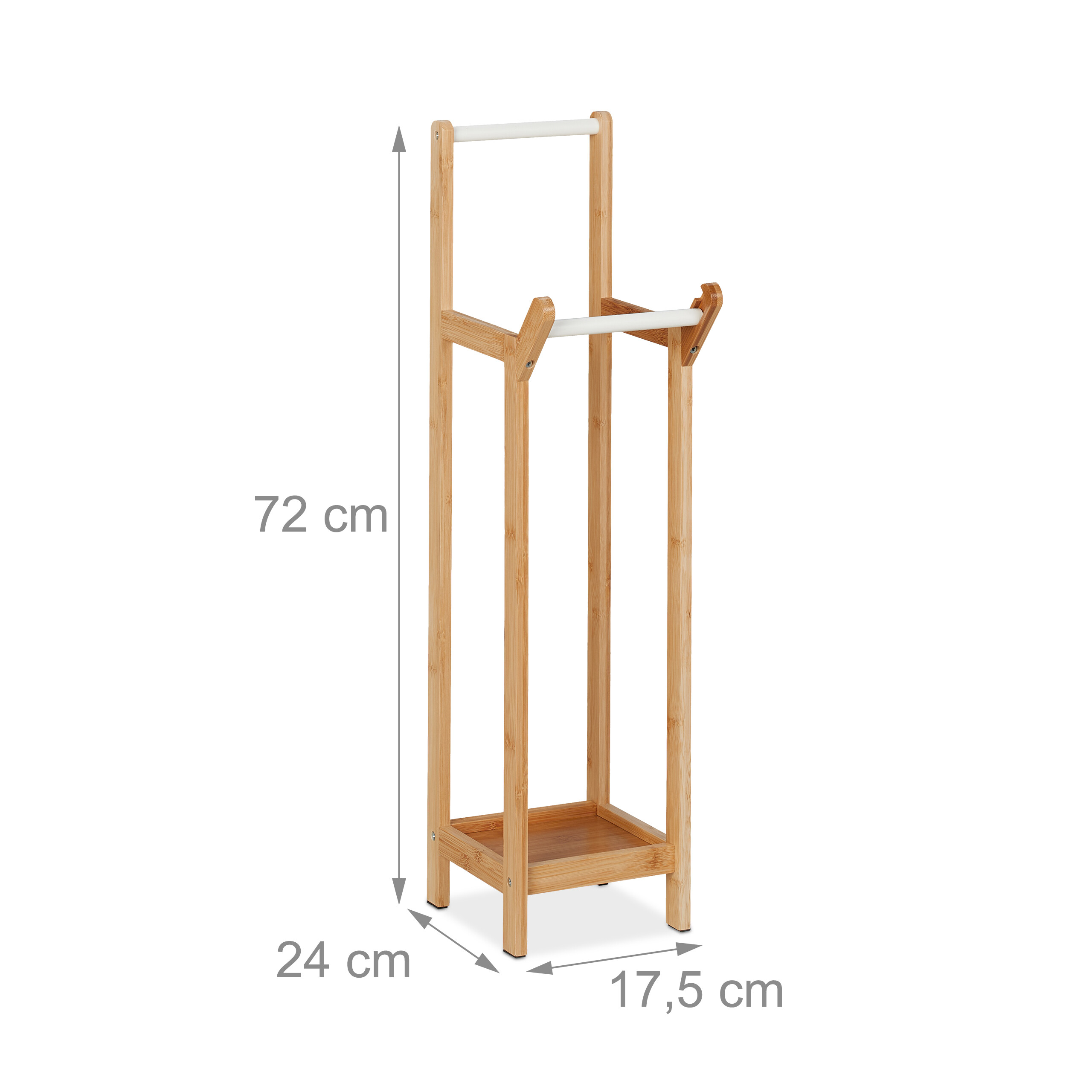 Tian Xing Jian Toilettenpapierhalter Freistehend – Verchromter Stahl, Beschwerter Standfuß, Schwenkbar