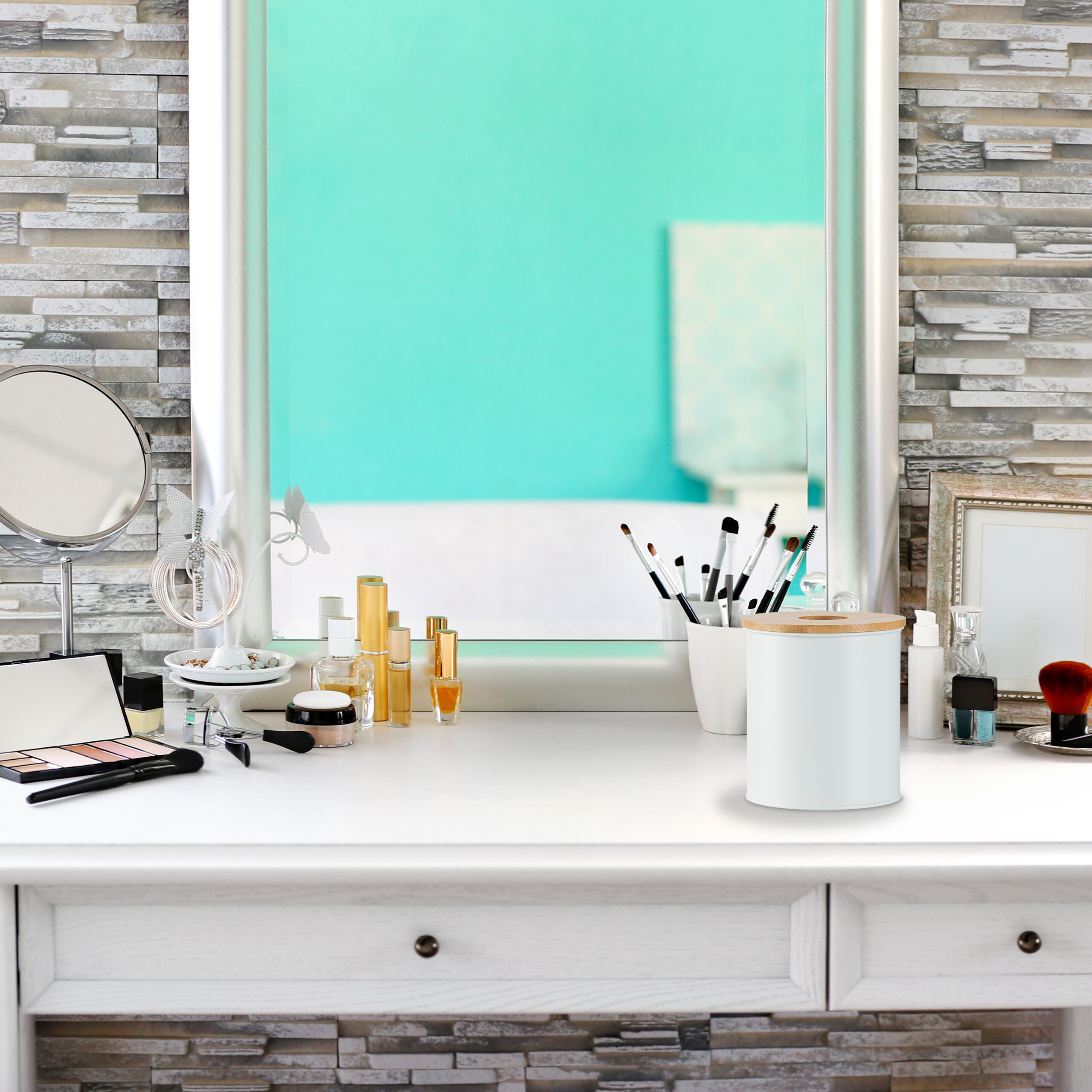 Kosmetikeimer Toiletteneimer 2L Badabfalleimer Badkübel WC Eimer Hygieneeimer - Bild 3 von 15