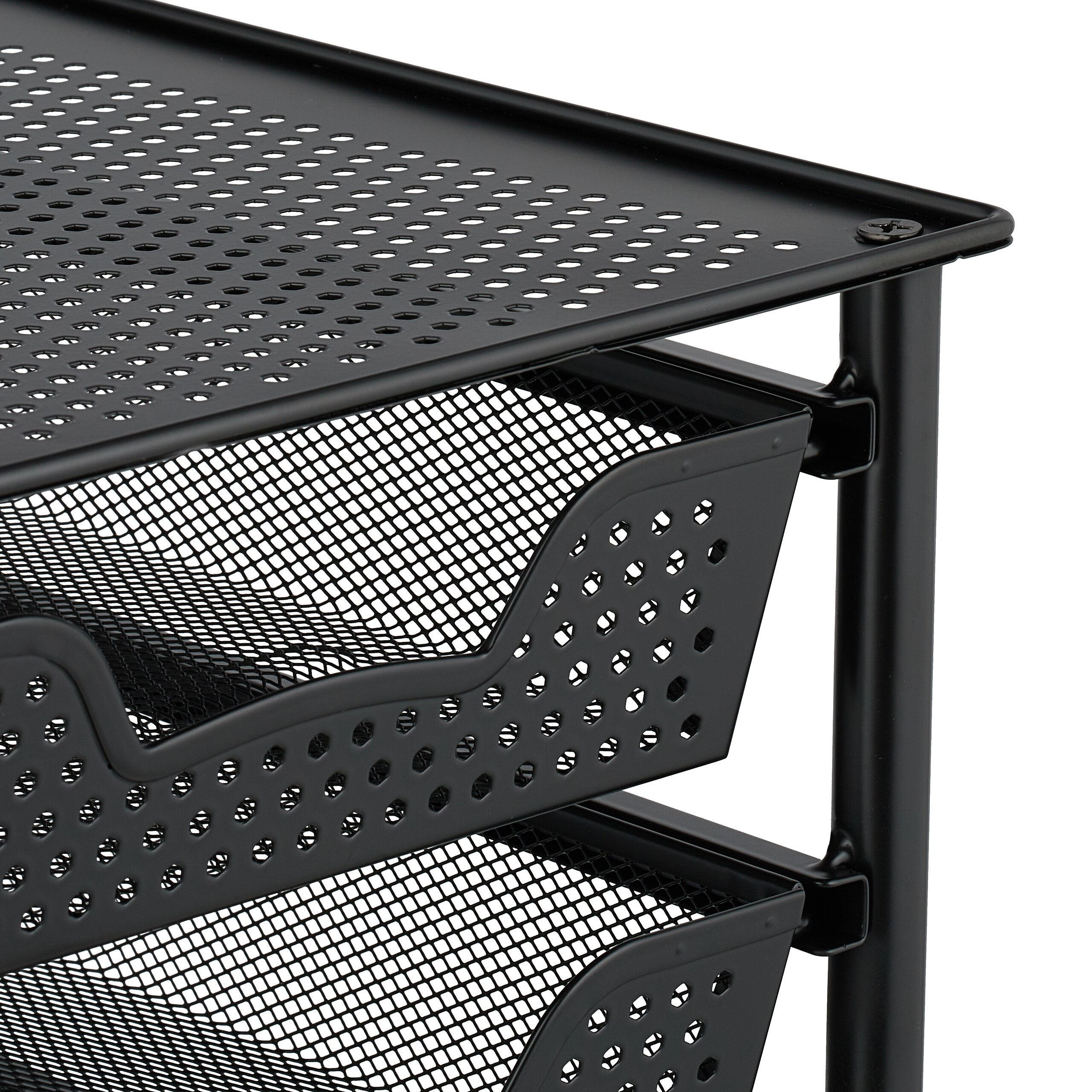 Estante cocina organizador estantería apilable mueble de almacenamiento 3 cestas - Imagen 10 de 20