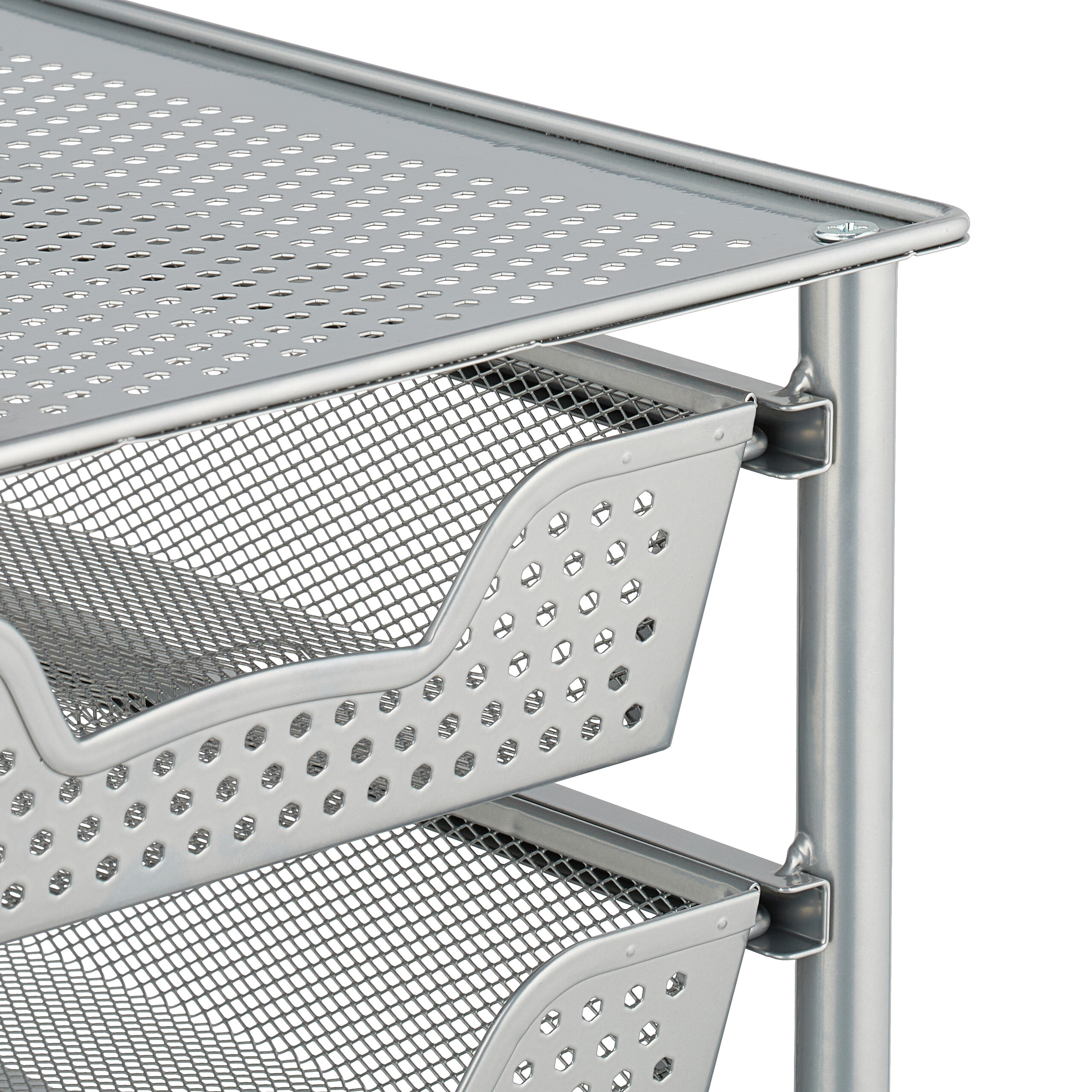 Estante cocina organizador estantería apilable mueble de almacenamiento 3 cestas - Imagen 19 de 20