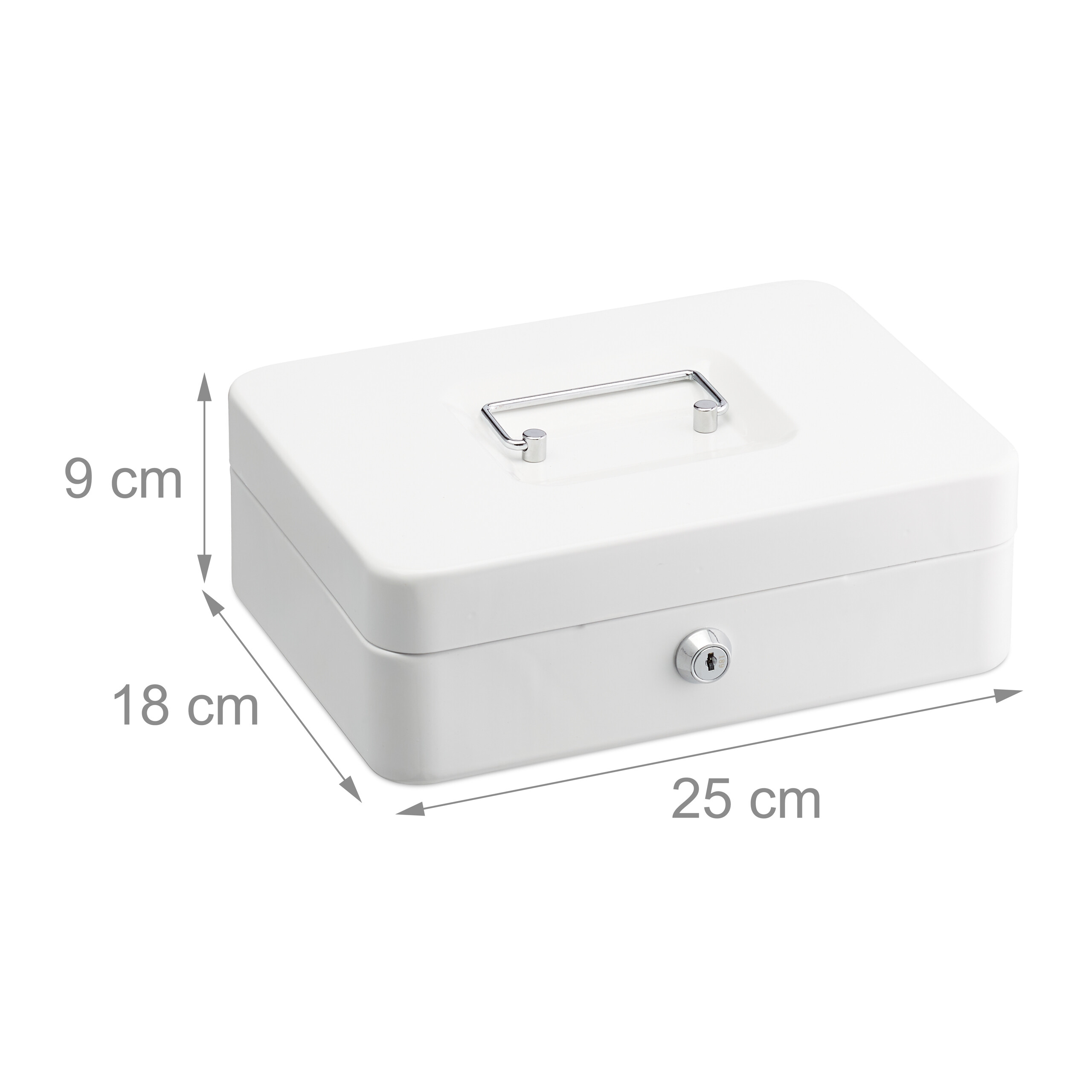 Geldkassette Geldkasse Kassenbox Bargeldkasse Metallkasse abschließbar Münzbox - Bild 15 von 19