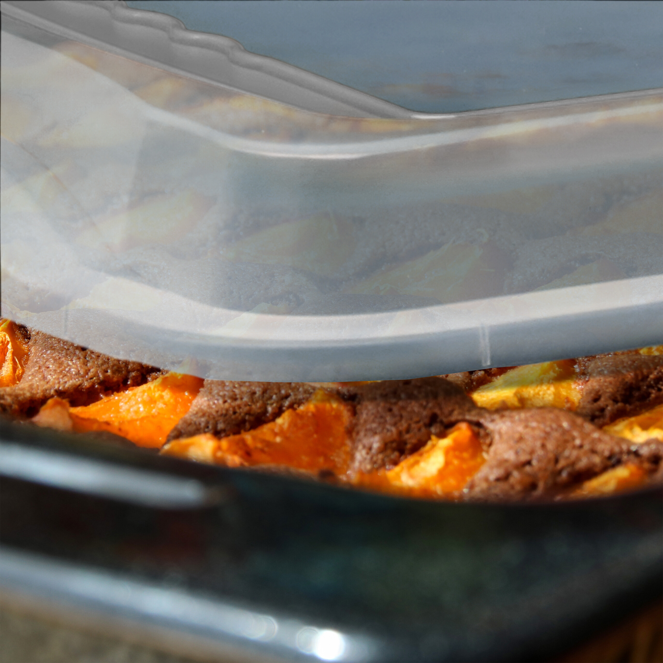 Backblech Backform mit Deckel Kuchenbox 3in1 Transporthaube für Kuchen 940 g - Bild 5 von 10