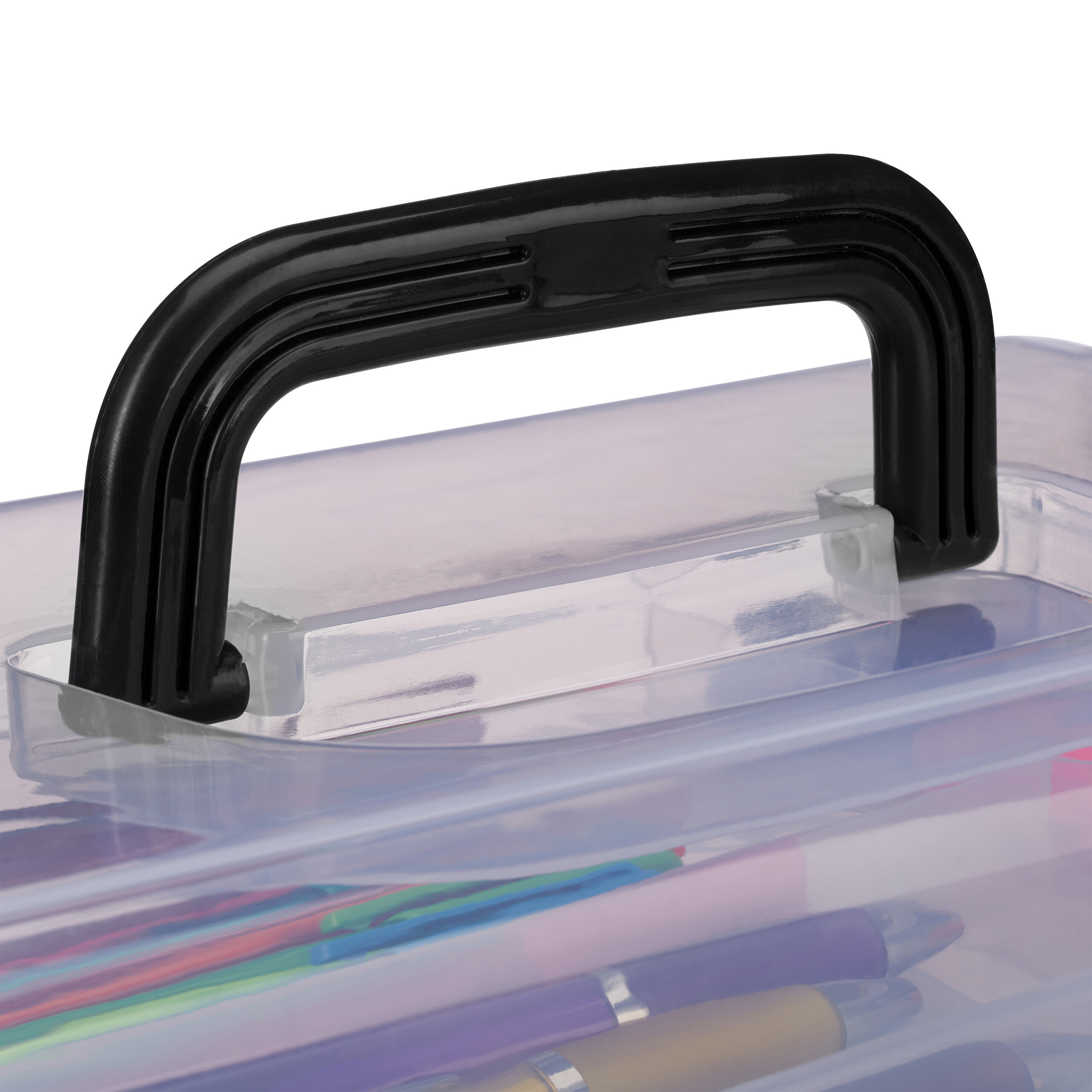 Aufbewahrungsbox mit fächern Sortierkoffer Büro-Organizer 3 Etagen transparent - Bild 11 von 30