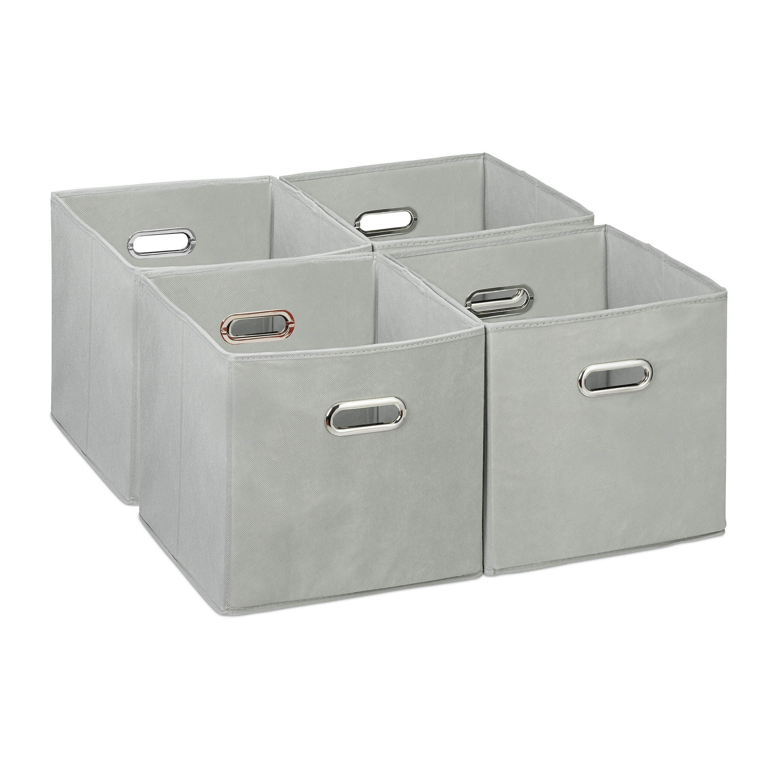Aufbewahrungsbox 4x Faltkiste 30x30x30cm Schrankbox faltbar Stoffbox Regalbox - Bild 39 von 54