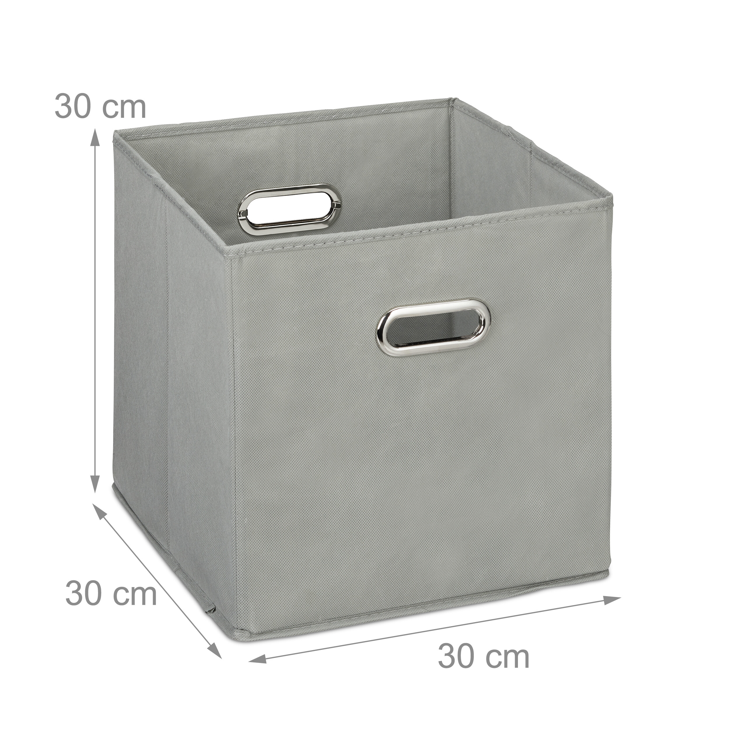 Aufbewahrungsbox 4x Faltkiste 30x30x30cm Schrankbox faltbar Stoffbox Regalbox - Bild 42 von 54