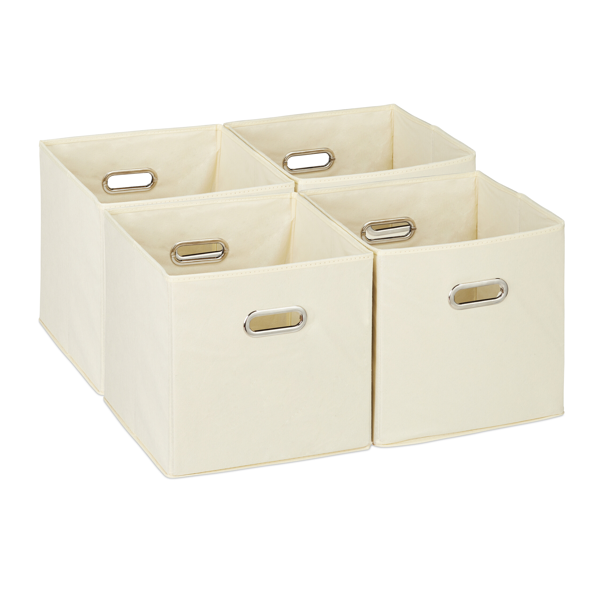 Aufbewahrungsbox 4x Faltkiste 30x30x30cm Schrankbox faltbar Stoffbox Regalbox - Bild 47 von 54