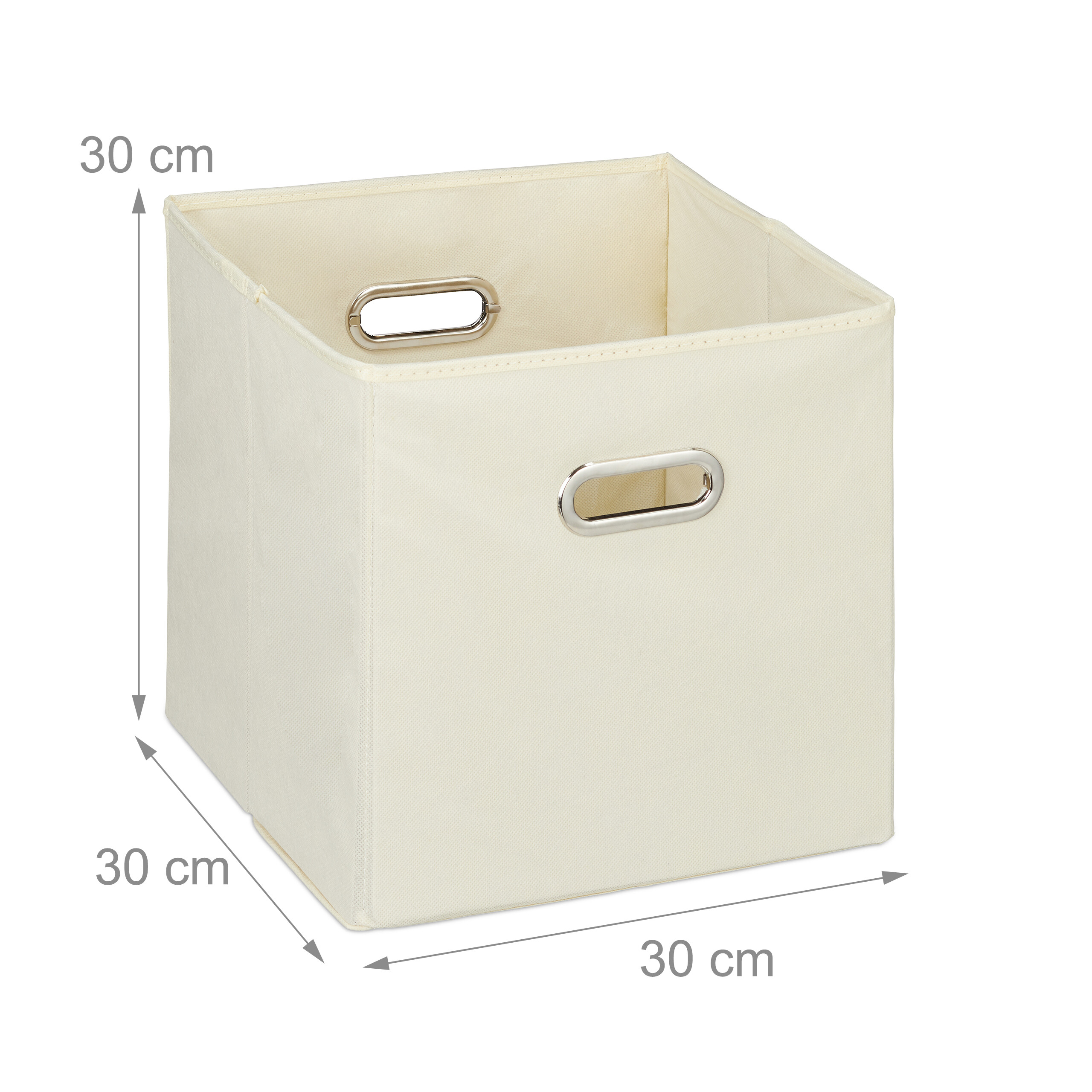 Aufbewahrungsbox 4x Faltkiste 30x30x30cm Schrankbox faltbar Stoffbox Regalbox - Bild 50 von 54
