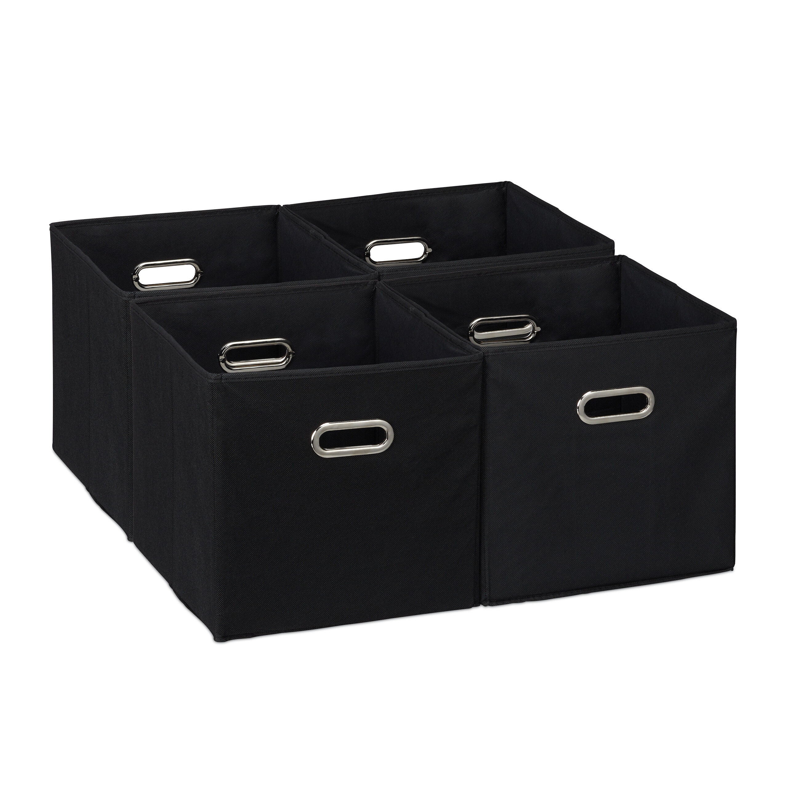 Aufbewahrungsbox 4x Faltkiste 30x30x30cm Schrankbox faltbar Stoffbox Regalbox - Bild 7 von 54