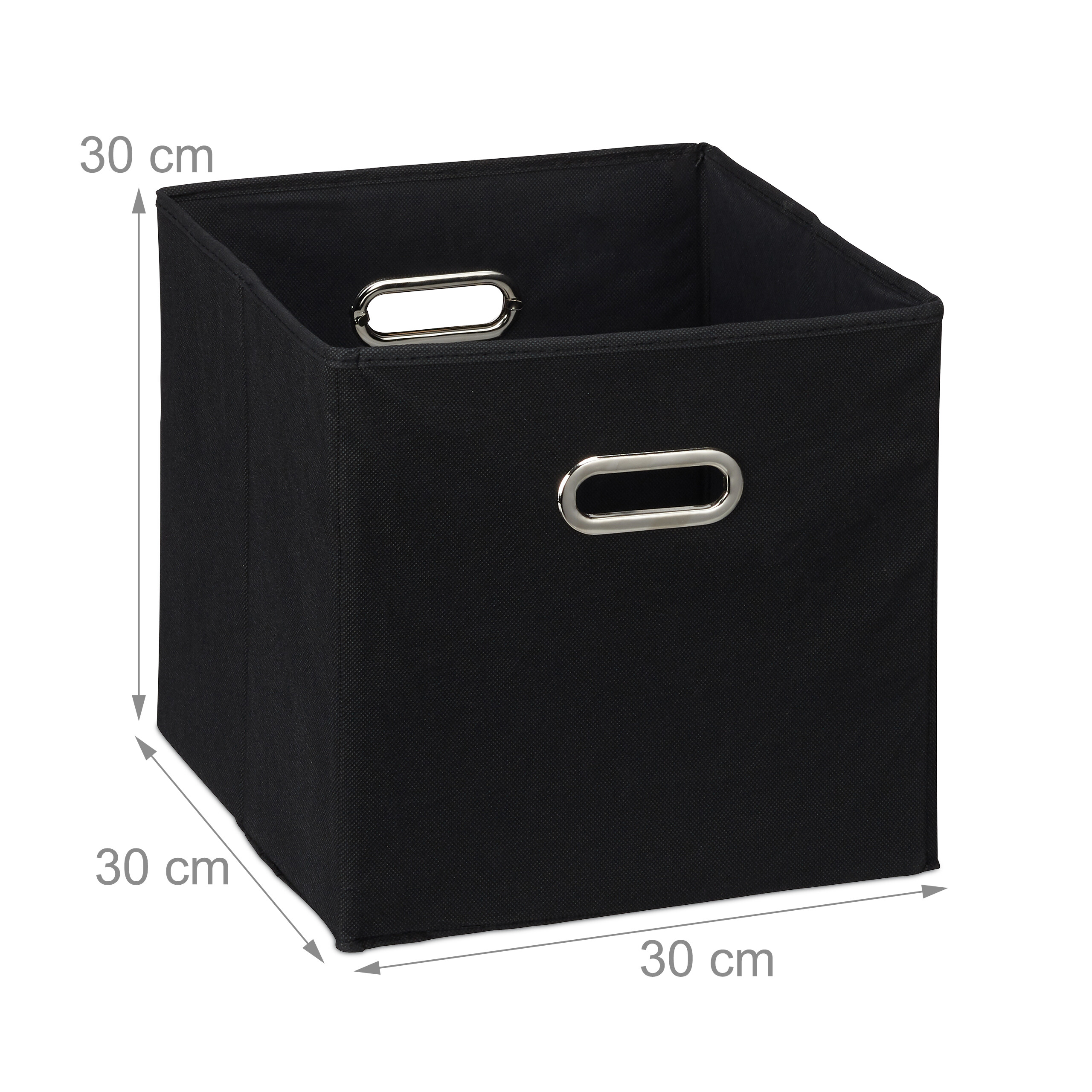 Aufbewahrungsbox 4x Faltkiste 30x30x30cm Schrankbox faltbar Stoffbox Regalbox - Bild 10 von 54