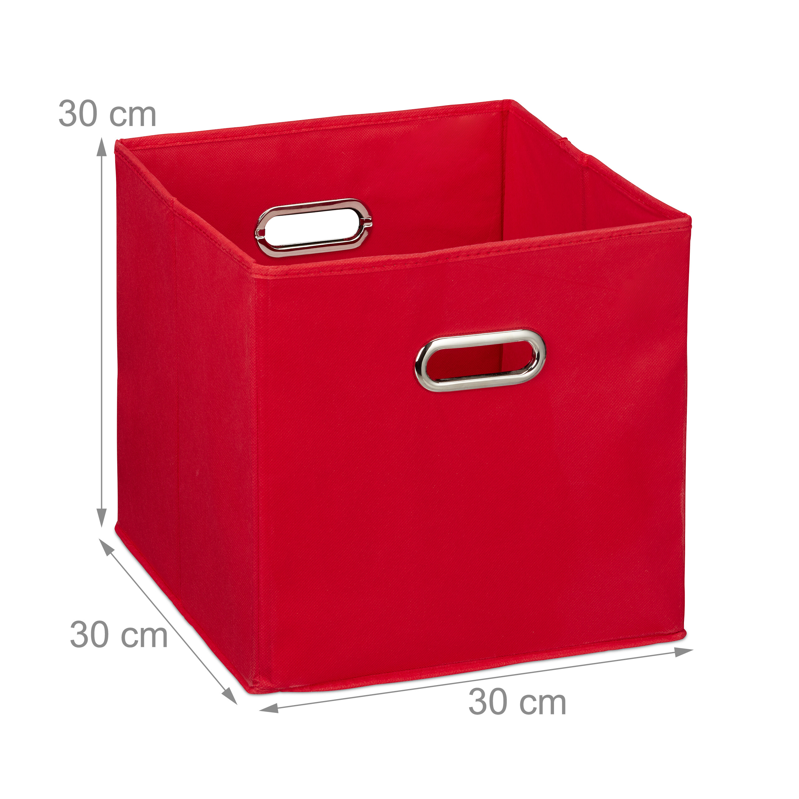 Aufbewahrungsbox 4x Faltkiste 30x30x30cm Schrankbox faltbar Stoffbox Regalbox - Bild 18 von 54