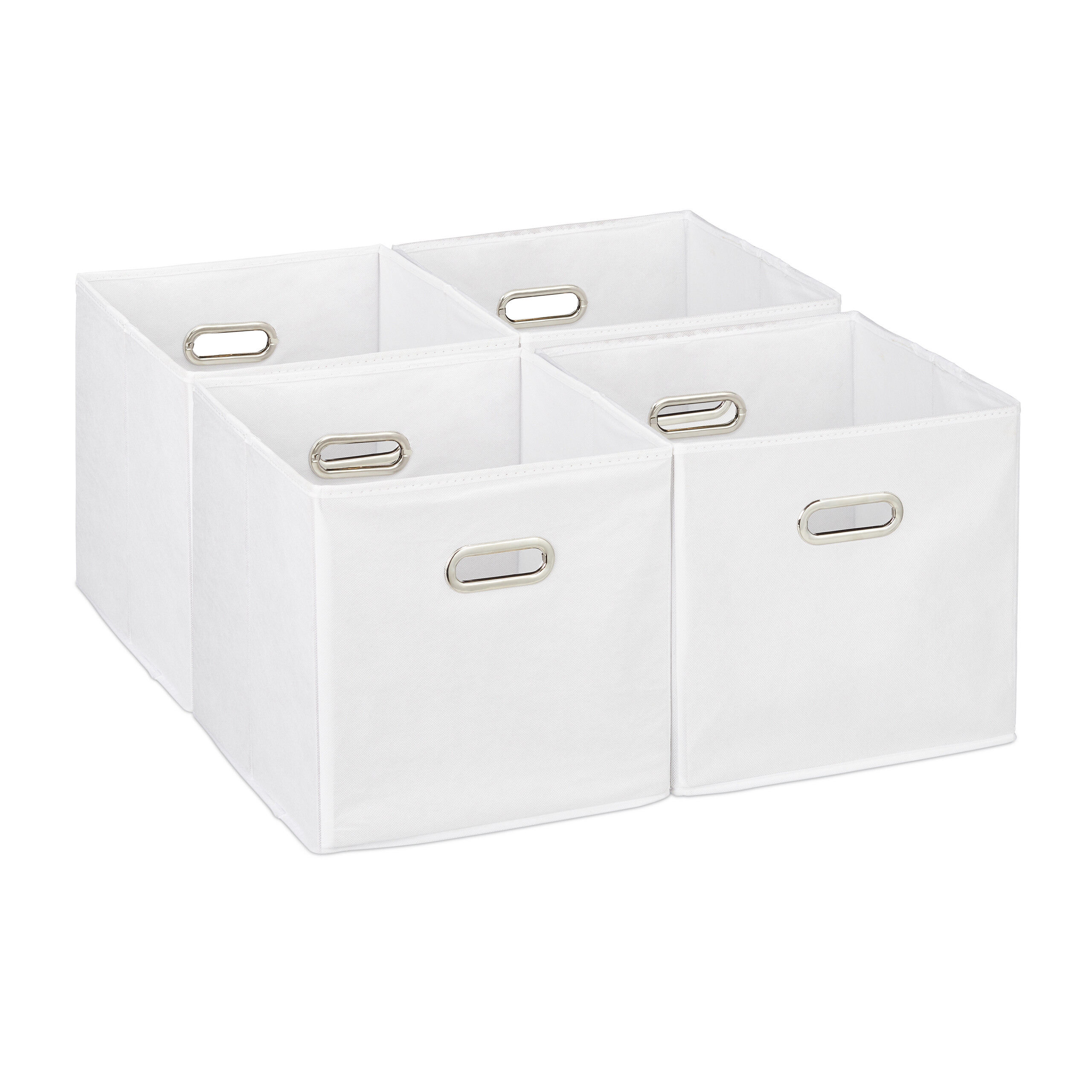 Aufbewahrungsbox 4x Faltkiste 30x30x30cm Schrankbox faltbar Stoffbox Regalbox - Bild 23 von 54